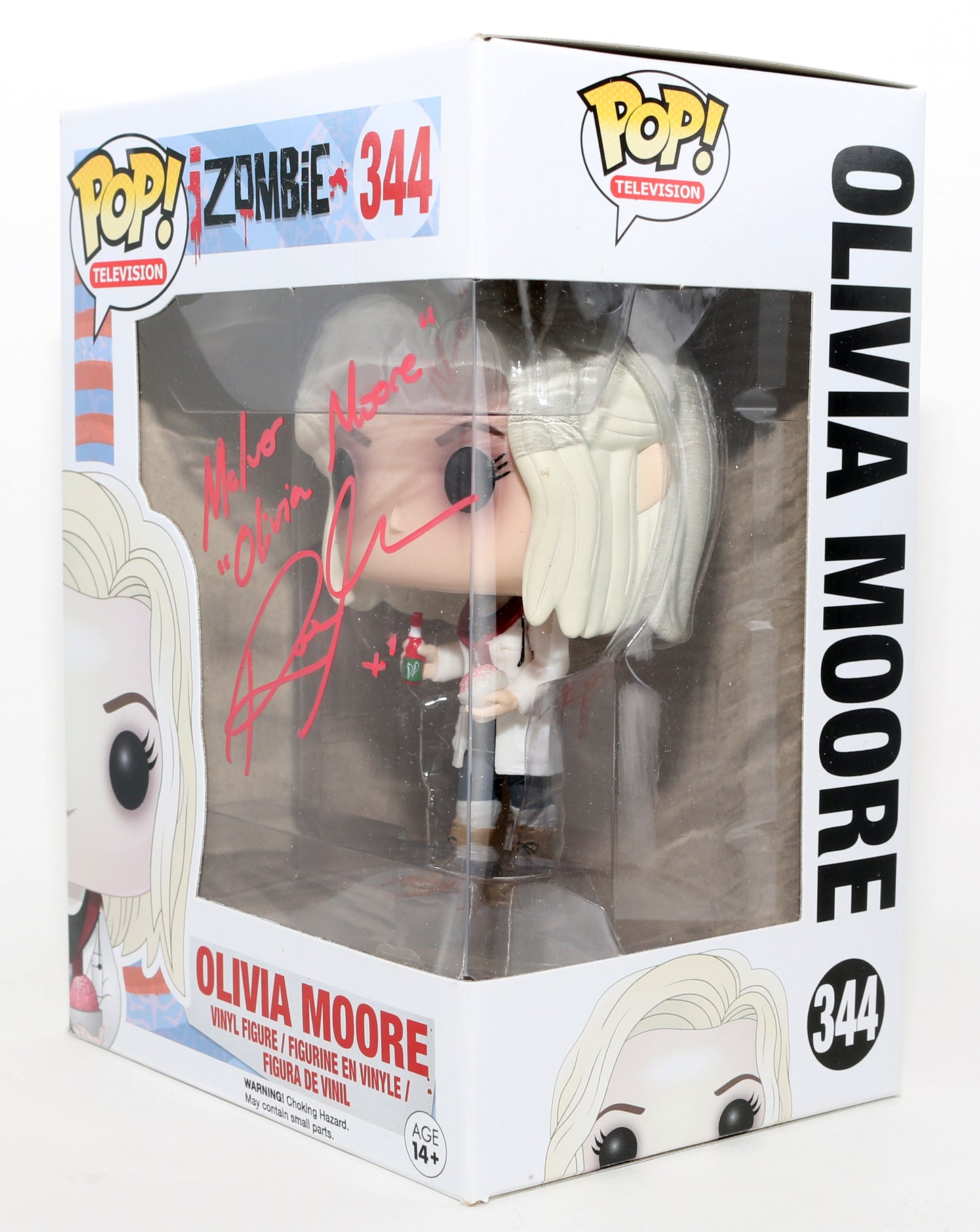 
                  
                    Rose McIver as Olivia Moore in iZombie Signed Funko POP! #344 with Character Name
                  
                