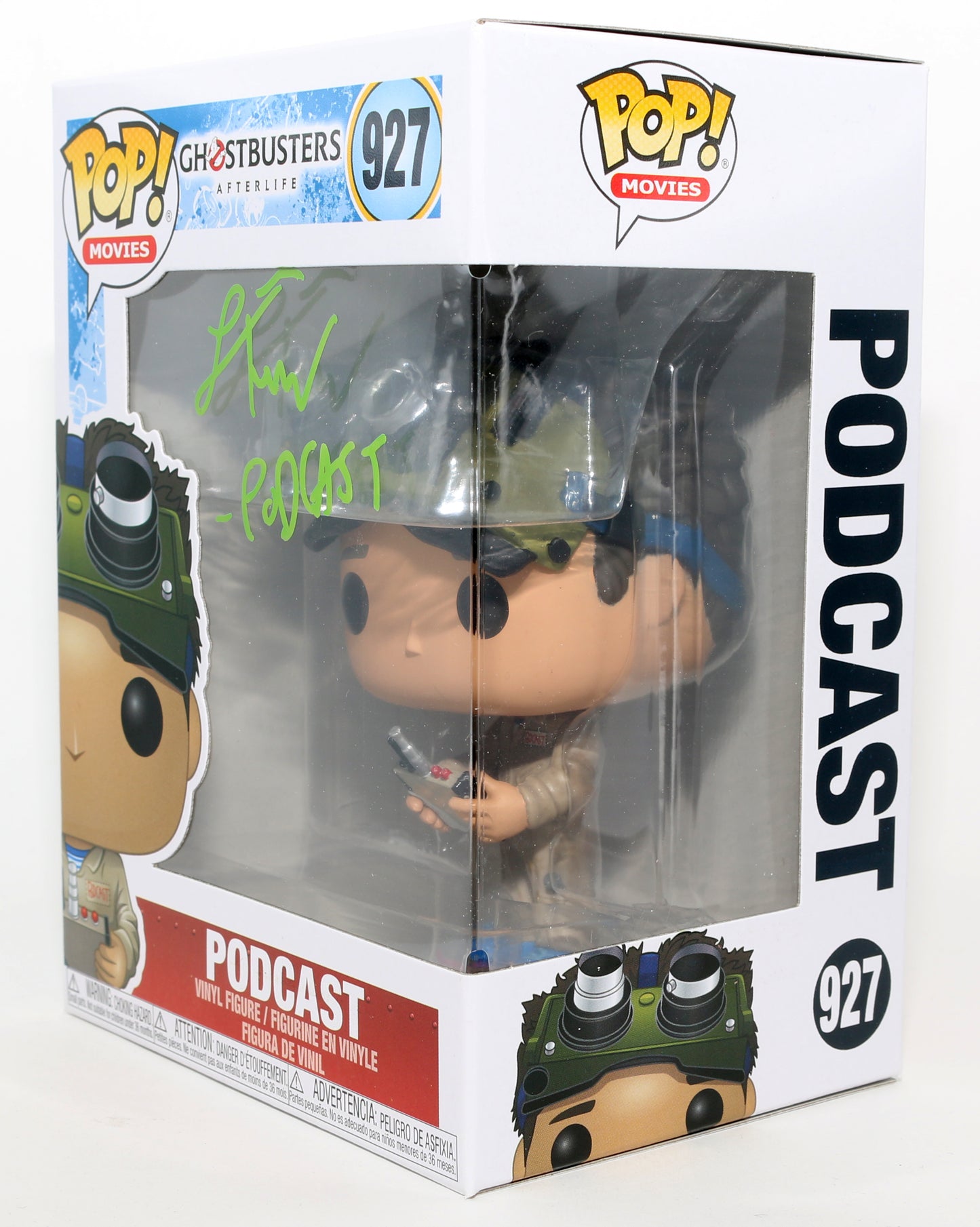 
                  
                    Logan Kim as Podcast in Ghostbusters: Afterlife Signed Funko POP! #927 with Character Name
                  
                
