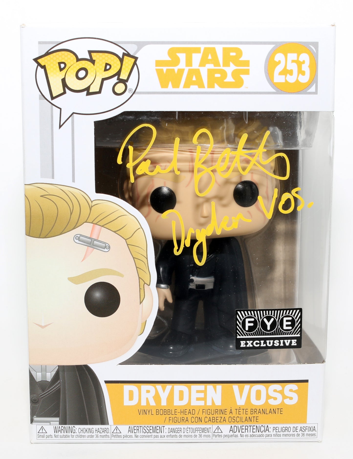 
                  
                    Paul Bettany as Dryden Vos in Solo: A Star Wars Story FYE Exclusive (Star Wars Topps Authentics) Signed Funko POP! #253 with Character Name
                  
                