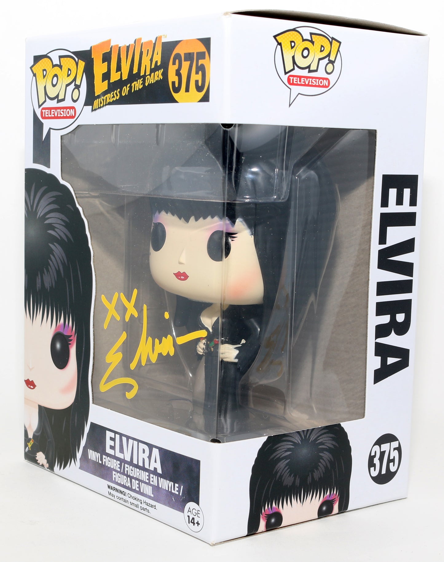 
                  
                    Cassandra Peterson as Elvira in Mistress of the Dark Signed Funko POP! #375
                  
                
