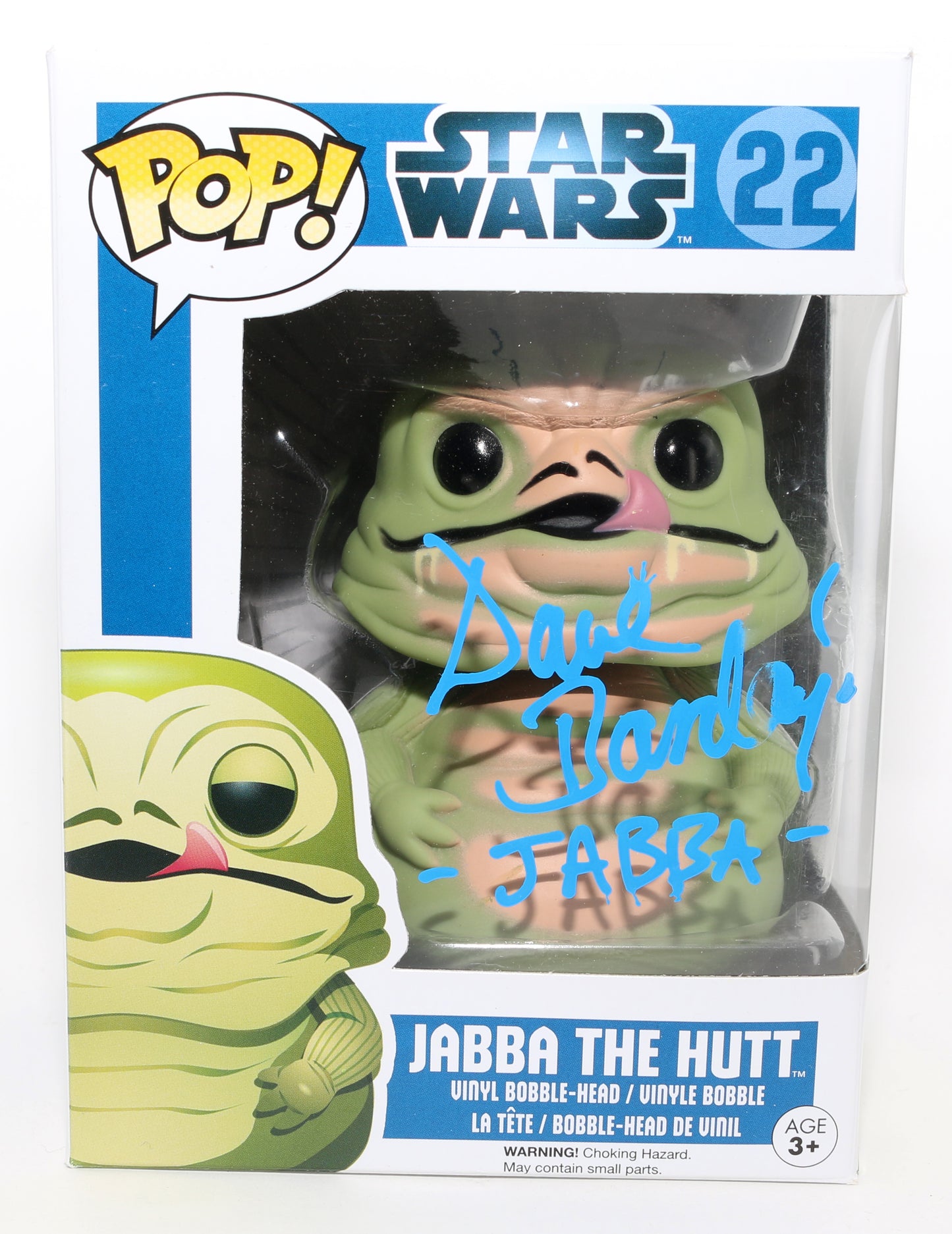 
                  
                    David Barclay as Jabba the Hutt in Star Wars: Return of the Jedi Signed Funko POP! #22 with Character Name
                  
                
