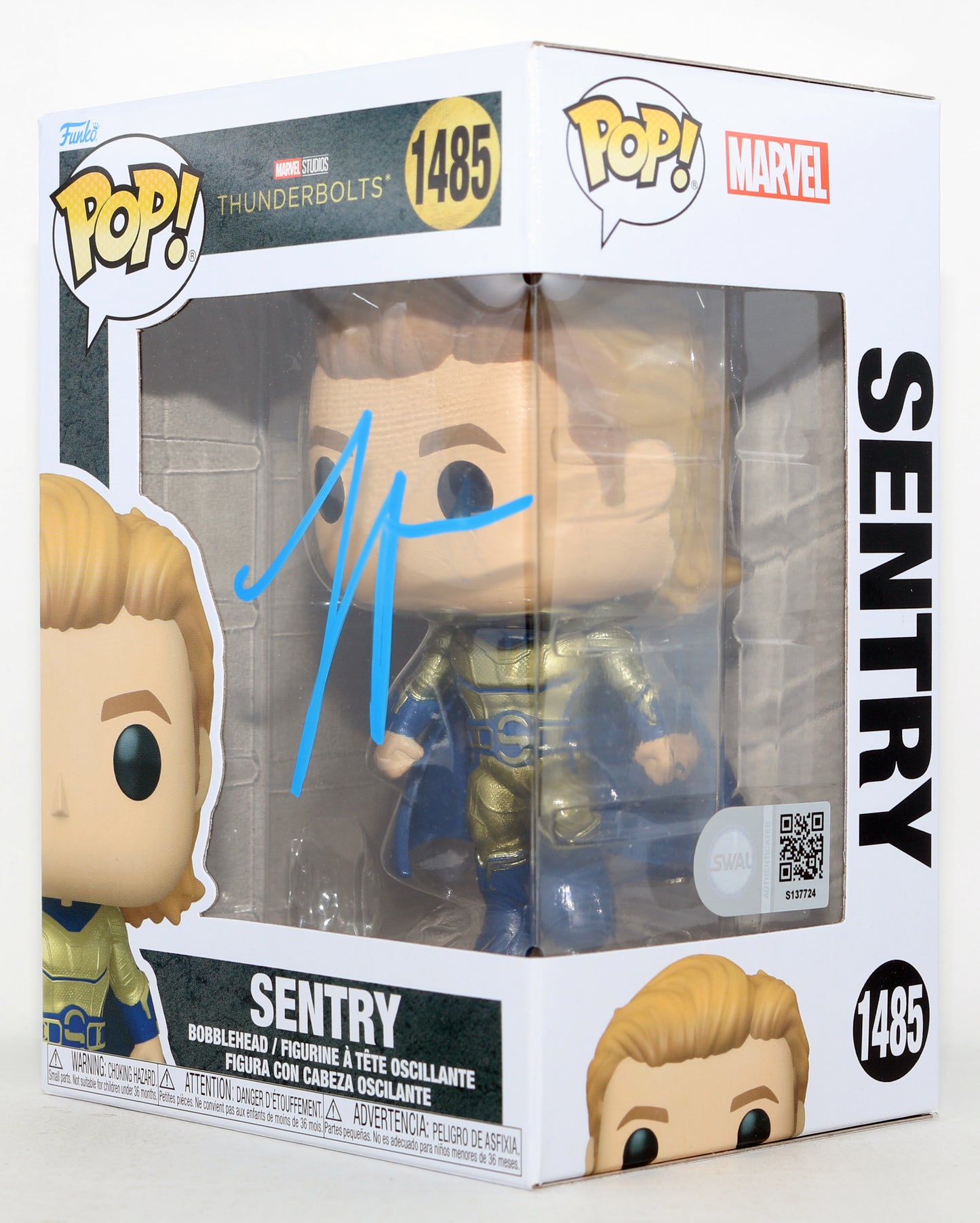 
                  
                    Lewis Pullman as Sentry in Thunderbolts* / The New Avengers (SWAU) Signed Funko POP! #1485
                  
                