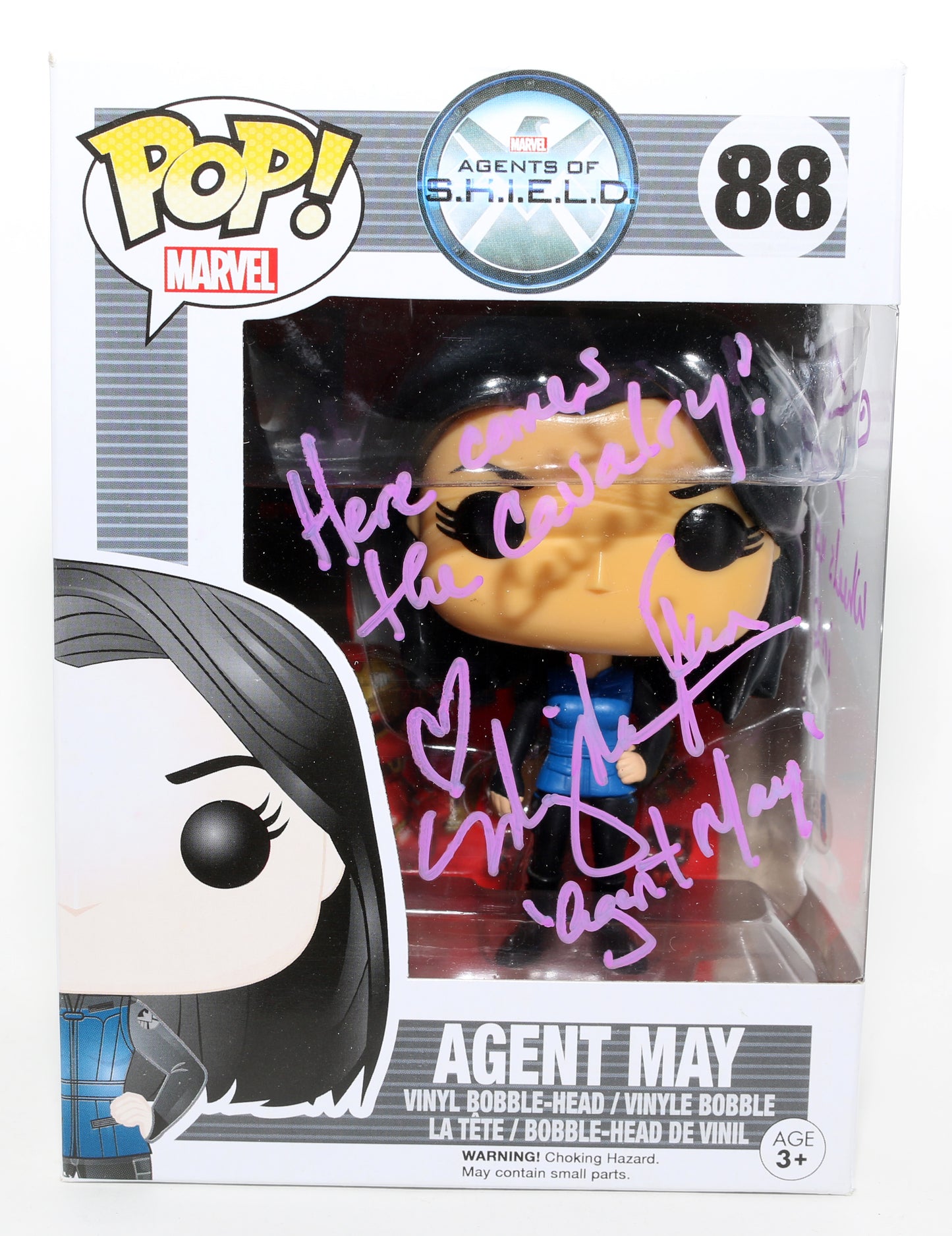 
                  
                    Ming-Na Wen as Agent May in Agents of S.H.I.E.L.D. (Beckett) Signed Funko POP! #88 with Character Name & Quote
                  
                