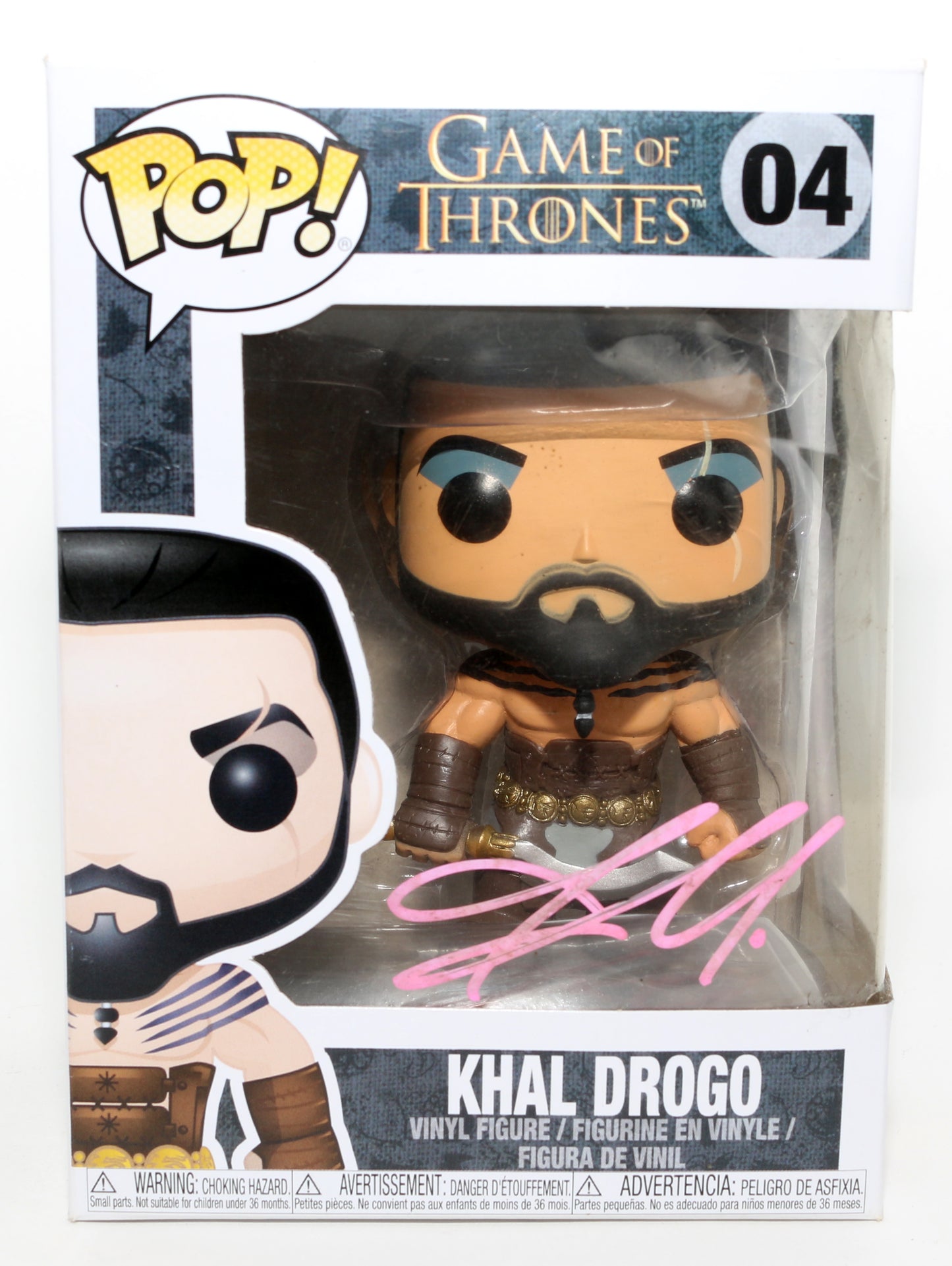 
                  
                    Jason Momoa as Khal Drogo in Game of Thrones Signed Funko POP! #04
                  
                