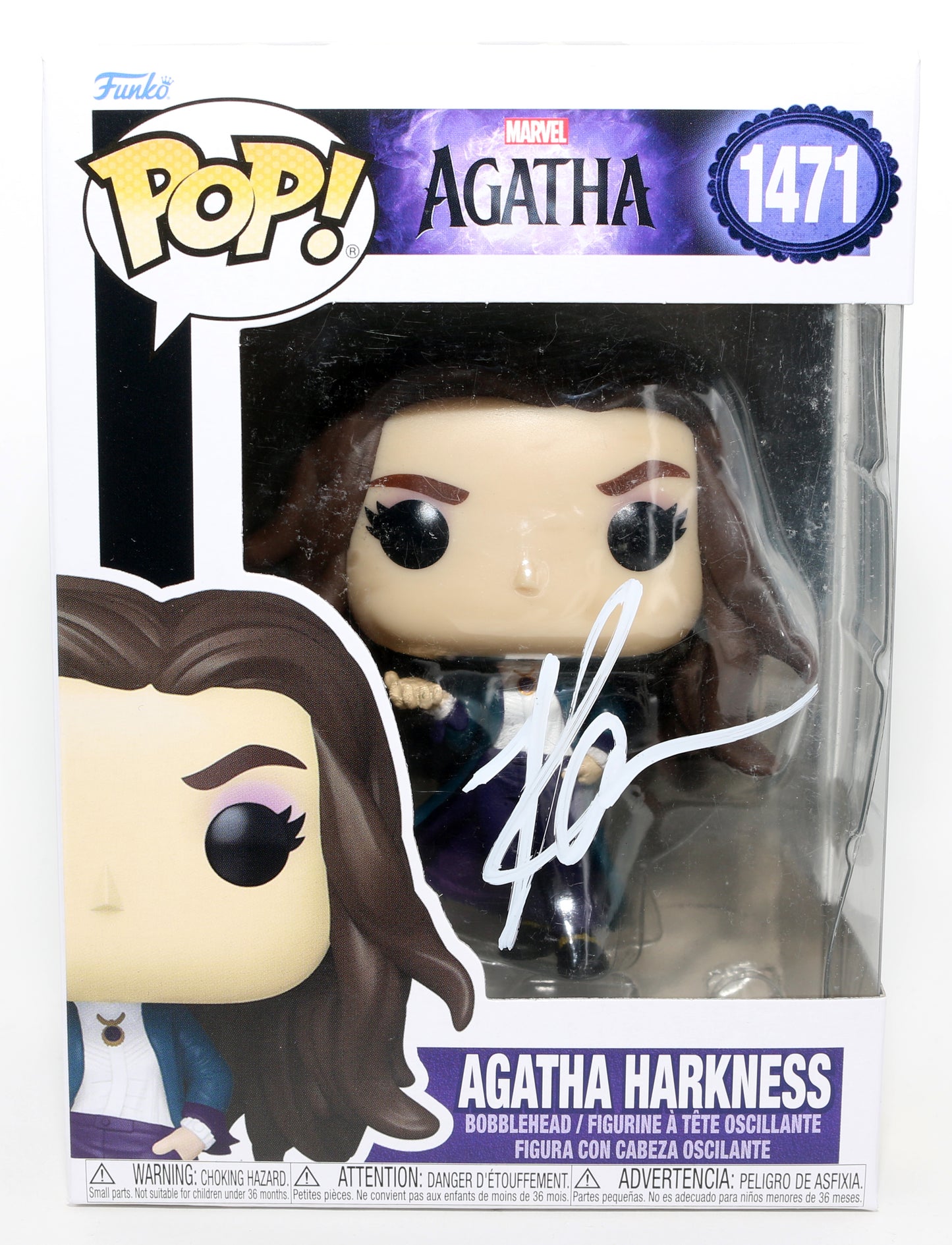 
                  
                    Kathryn Hahn as Agatha Harkness in Agatha All Along Signed Funko POP! #1471
                  
                