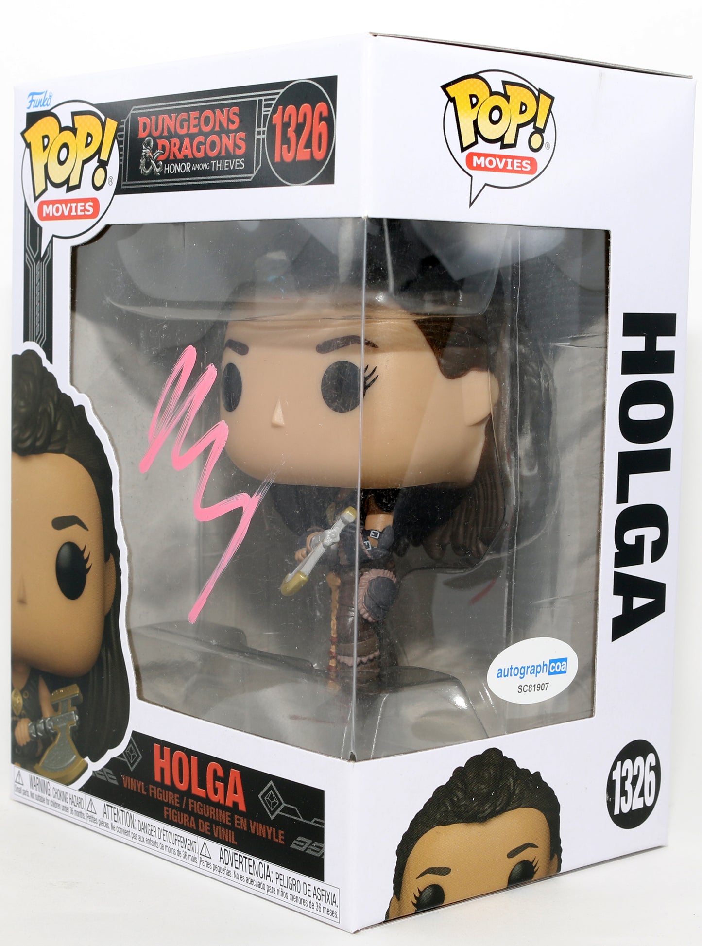 
                  
                    Michelle Rodriguez as Holga Kilgore in Dungeons & Dragons: Honor Among Thieves Signed Funko POP! #1326
                  
                