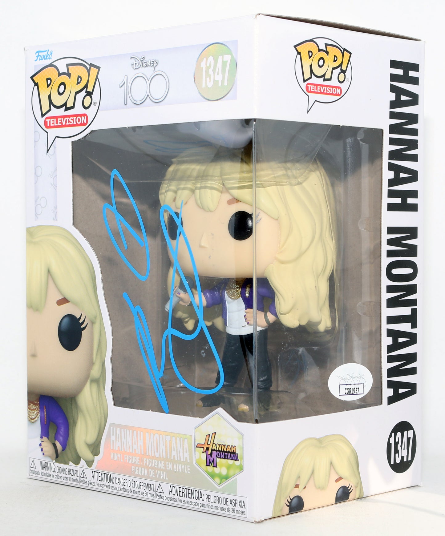 
                  
                    Miley Cyrus as Hannah Montana in Disney's Hannah Montana (JSA) Signed Funko POP! #1347
                  
                