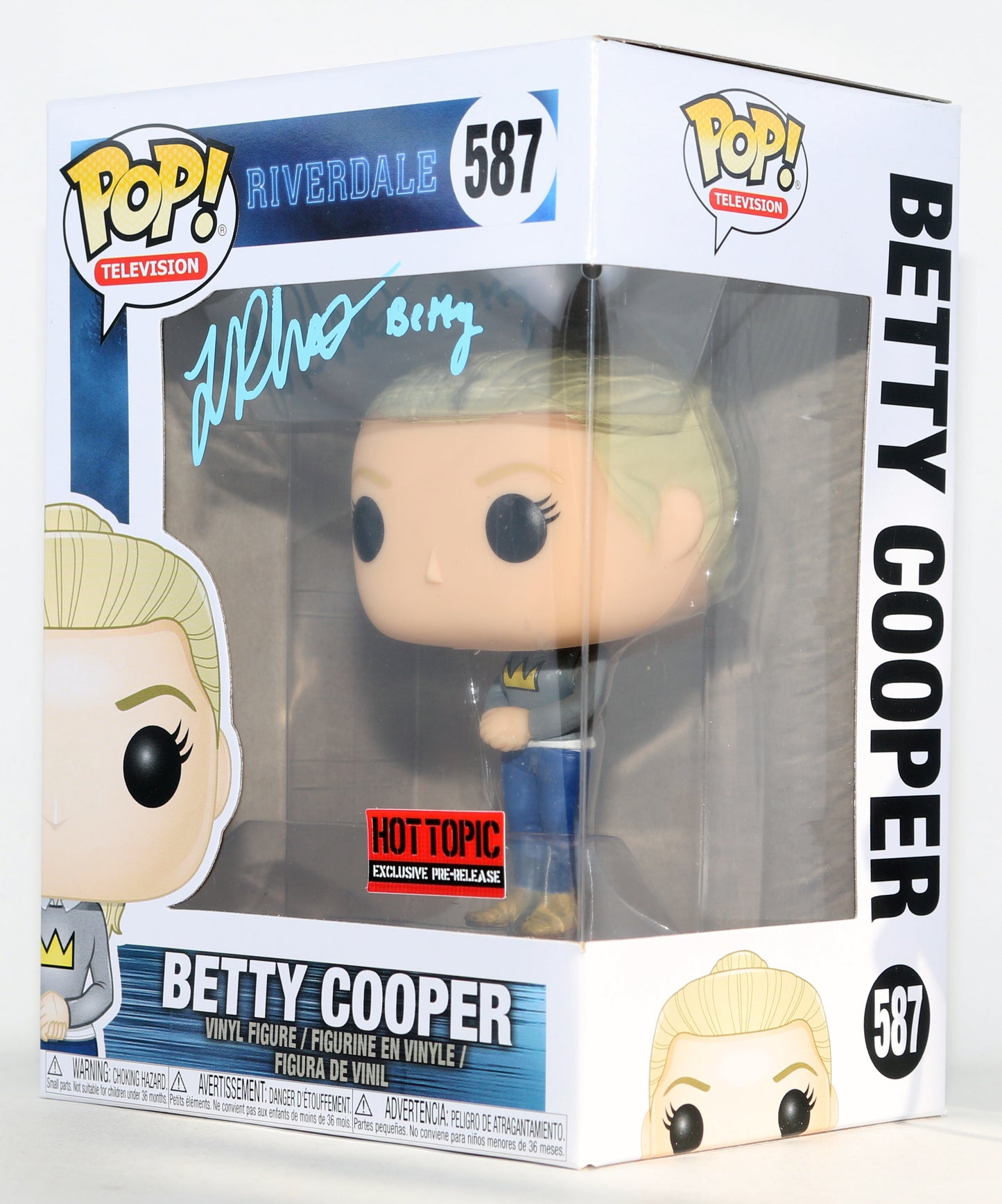 
                  
                    Lili Reinhart as Betty Cooper in Riverdale Hot Topic Exclusive Signed Funko POP! #587 with Character Name
                  
                
