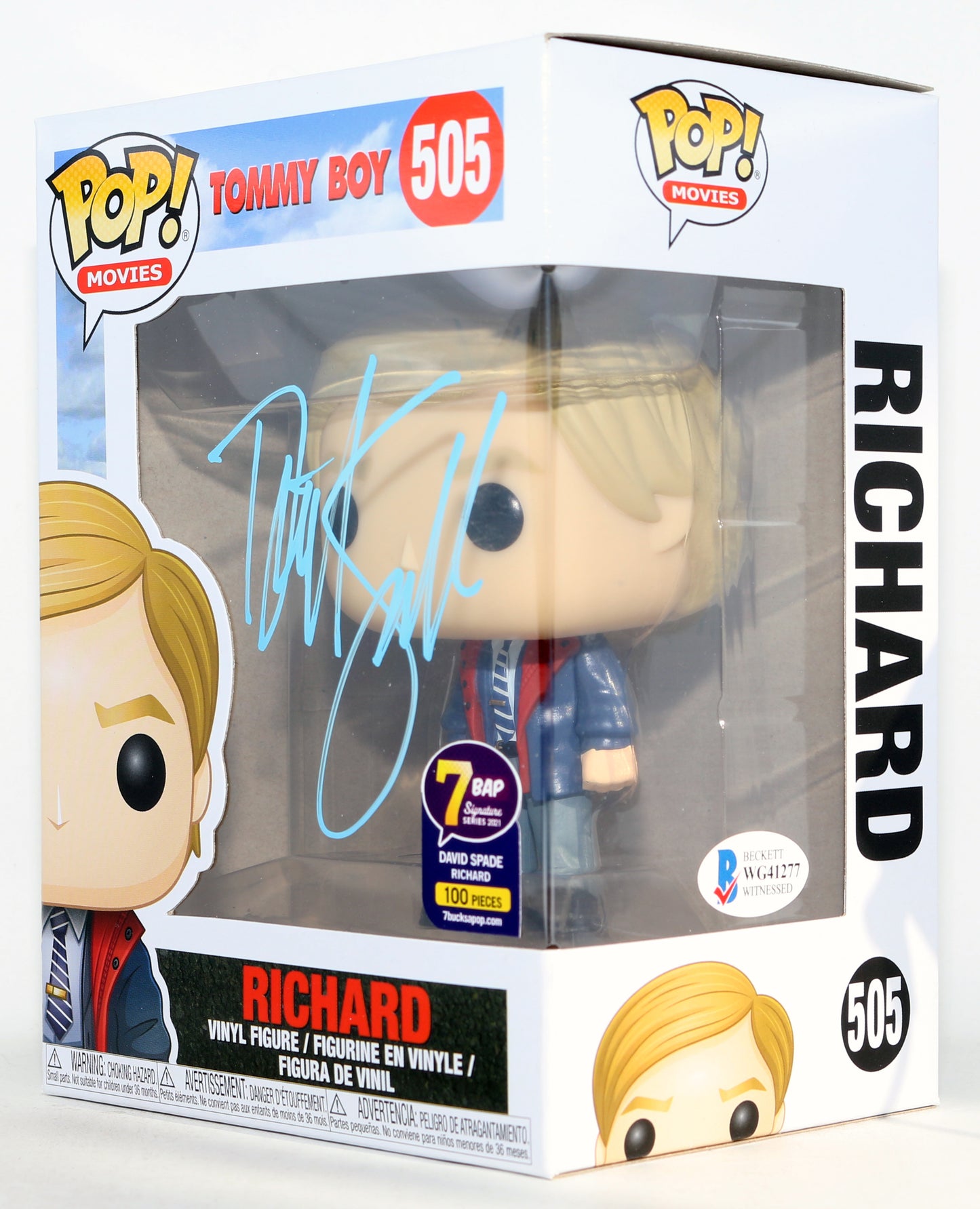 
                  
                    David Spade as Richard in Tommy Boy 7BAP Signature Series 2021 Limited to 100 Pieces (Beckett) Signed Funko POP! #505
                  
                
