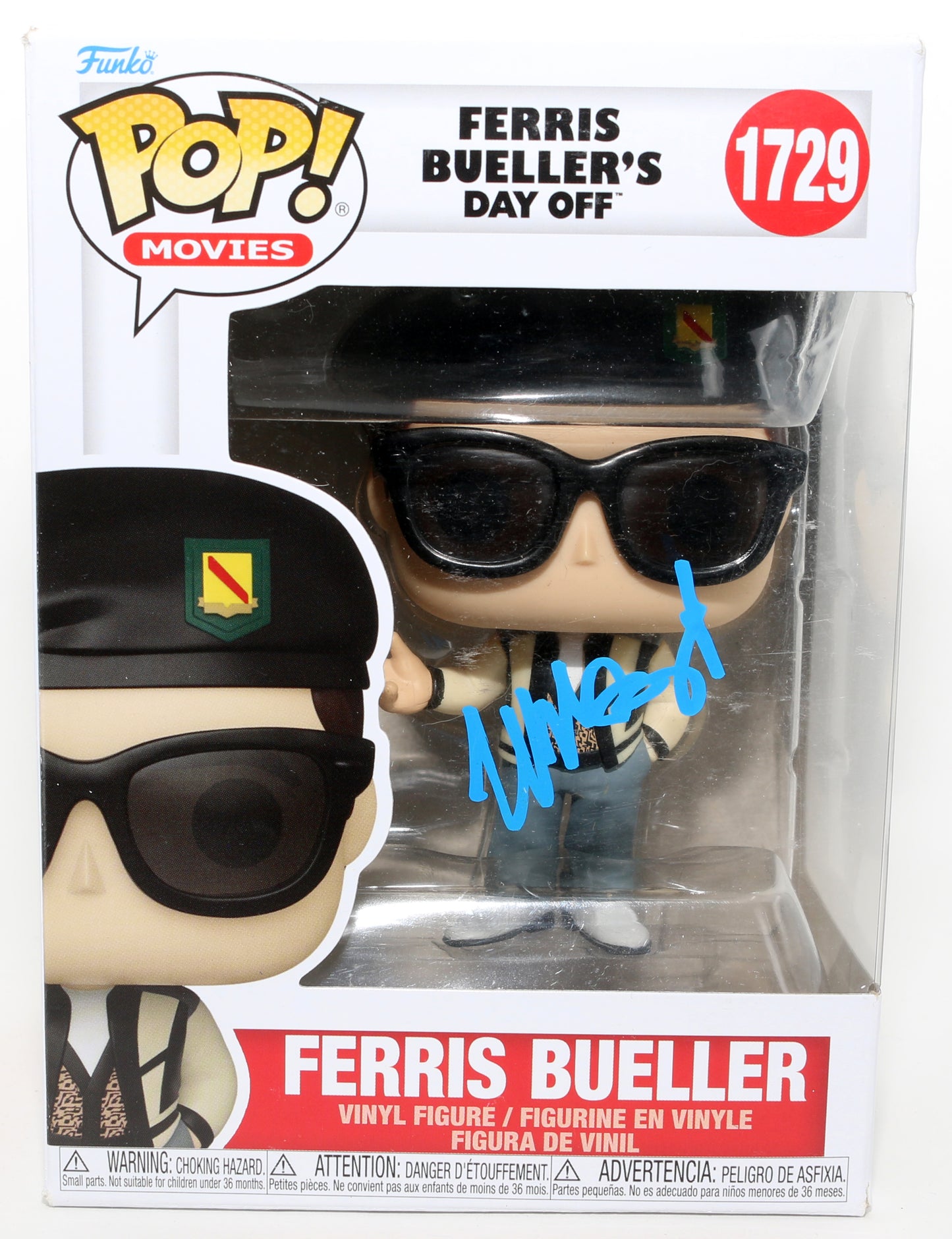 
                  
                    Matthew Broderick as Ferris Bueller in Ferris Bueller's Day Off Signed Funko POP! #1729
                  
                
