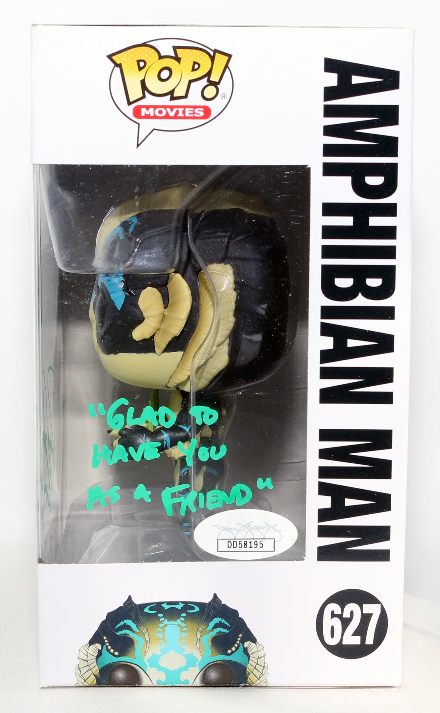 
                  
                    Doug Jones as Amphibian Man in The Shape of Water (JSA) Signed Funko POP! #627 with Character Name & Quote
                  
                