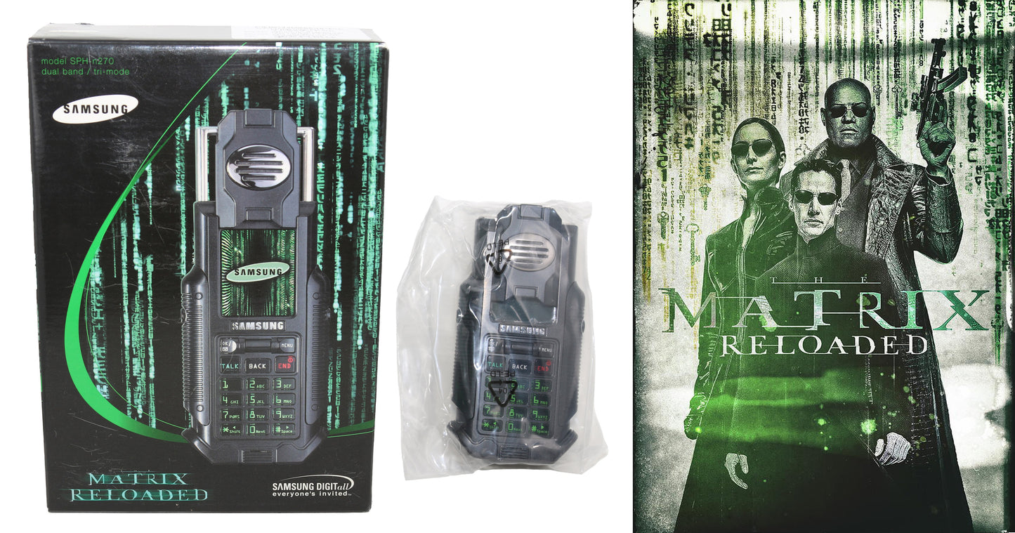 
                  
                    The Matrix Reloaded Limited Edition Cell Phone by Samsung From Producer Joel Silver's Collection - 2003
                  
                