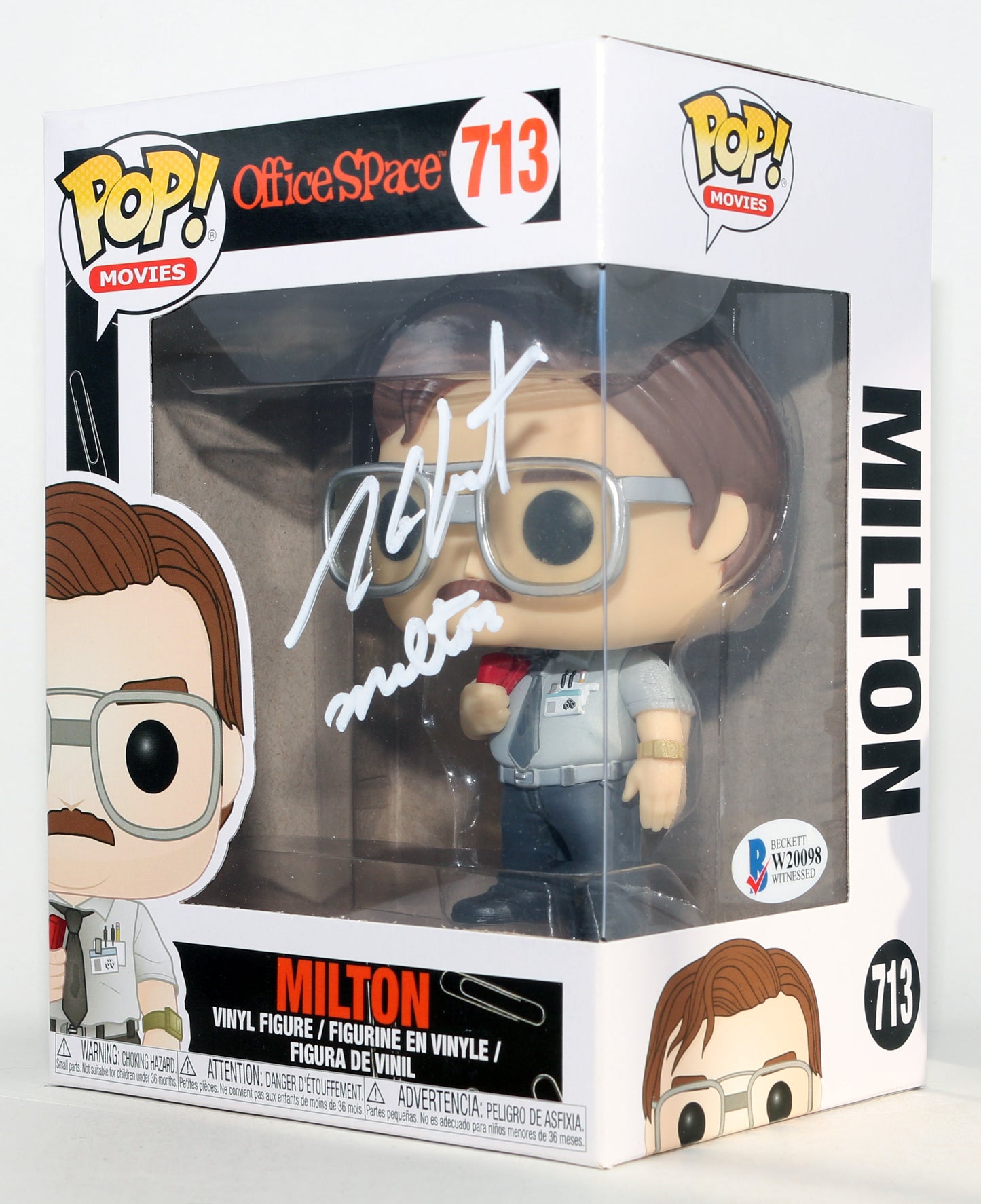 
                  
                    Stephen Root as Milton in Office Space (Beckett) Signed Funko POP! #713 with Character Name
                  
                