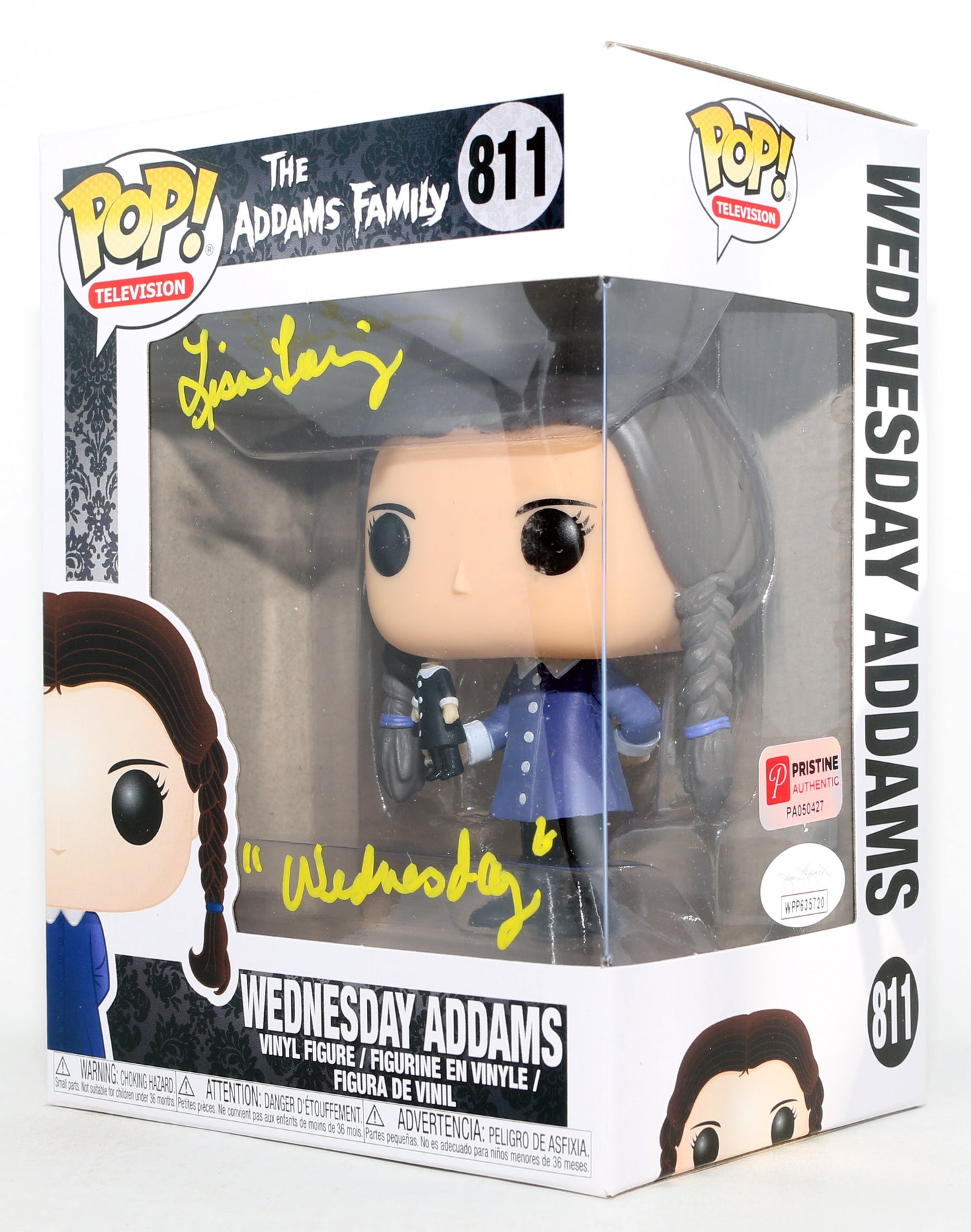 
                  
                    Lisa Loring as Wednesday Addams in The Addams Family (JSA) Signed Funko POP! #811 with Character Name
                  
                