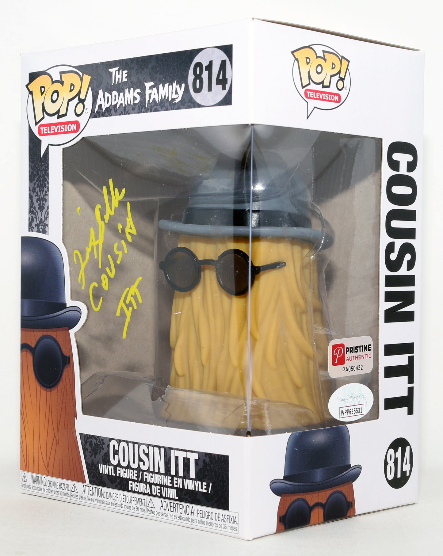 
                  
                    Felix Silla as Cousin Itt in The Addams Family (JSA) Signed Funko POP! #814 with Character Name
                  
                
