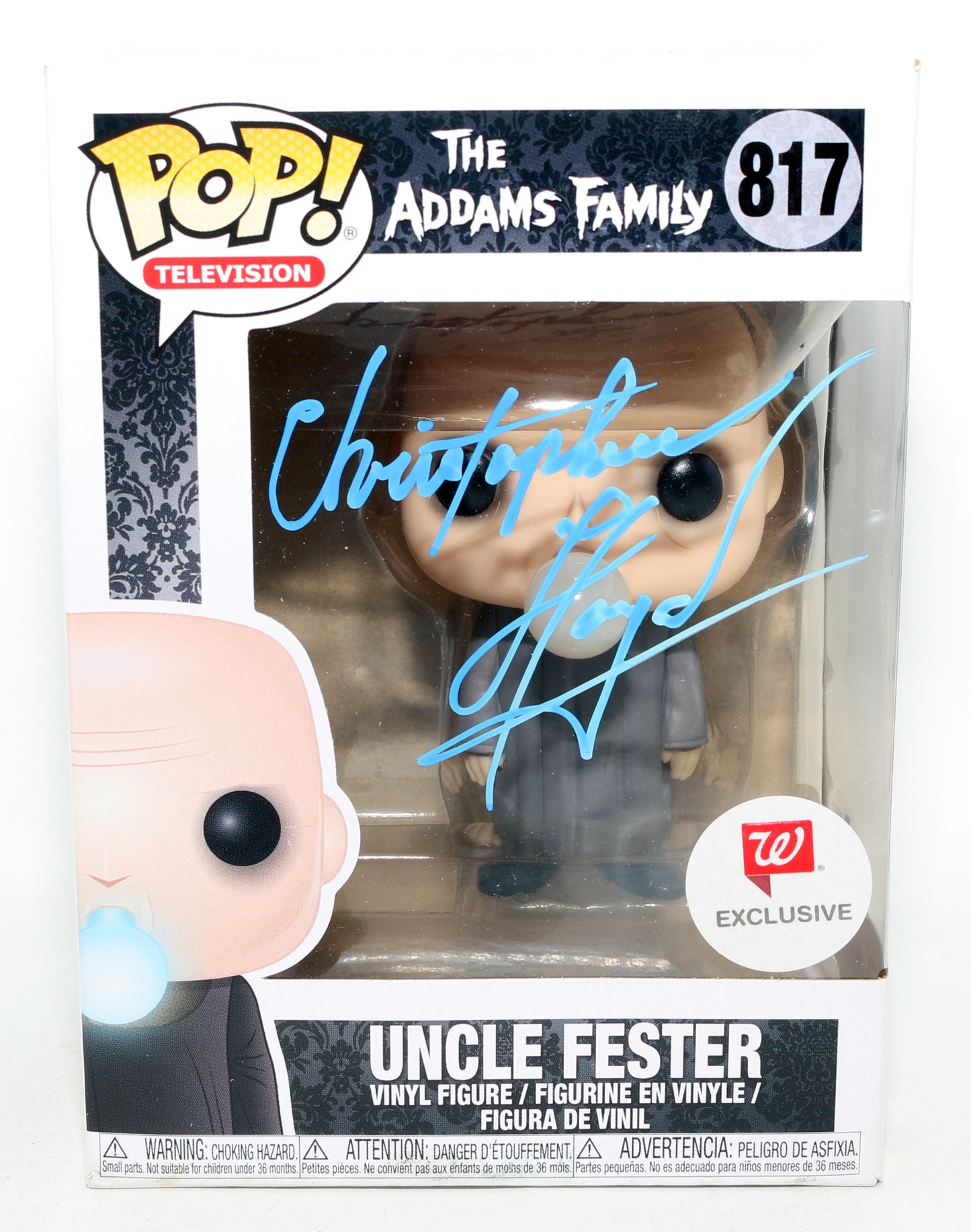 
                  
                    Christopher Lloyd as Uncle Fester in The Addams Family Walgreens Exclusive (Beckett) Signed Funko POP! #813
                  
                