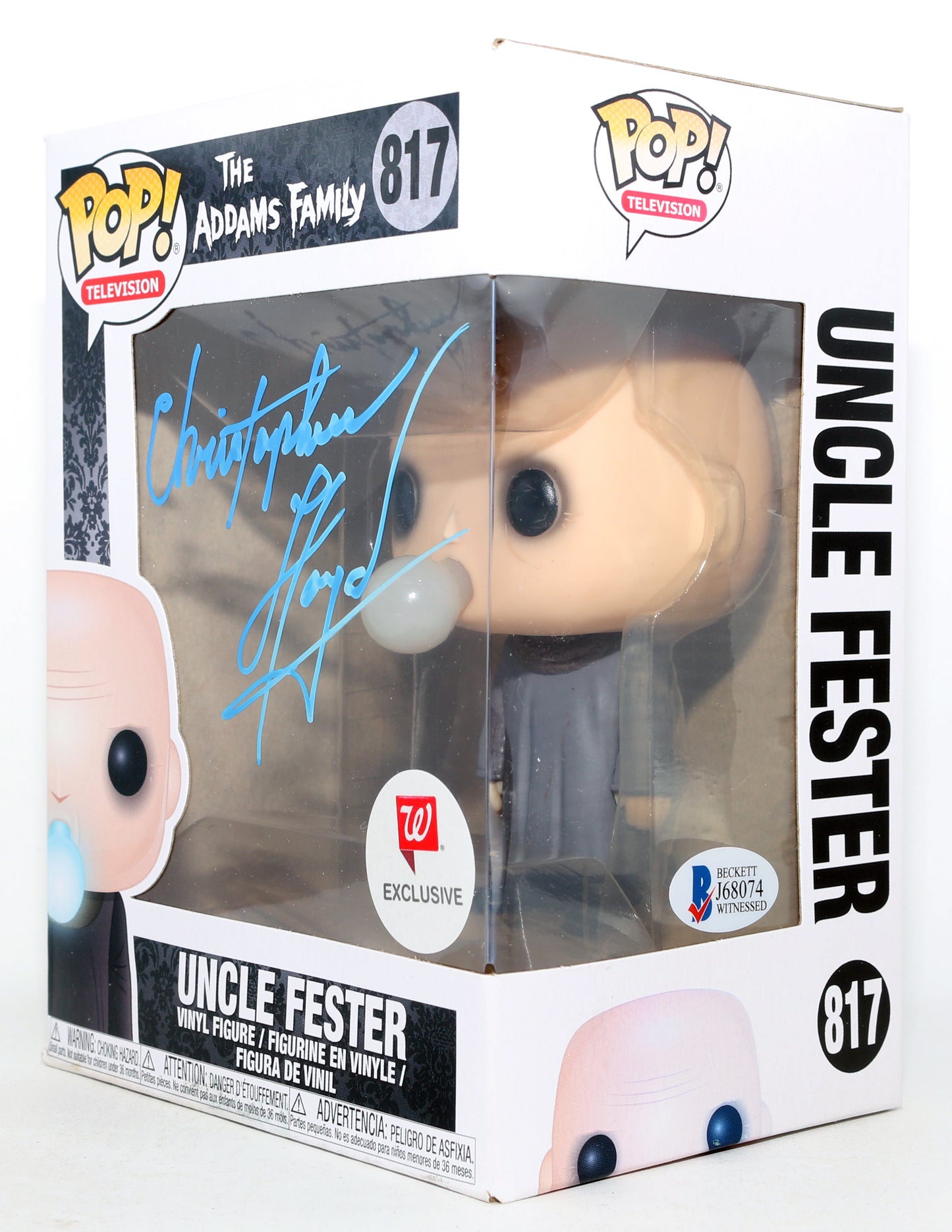 
                  
                    Christopher Lloyd as Uncle Fester in The Addams Family Walgreens Exclusive (Beckett) Signed Funko POP! #813
                  
                