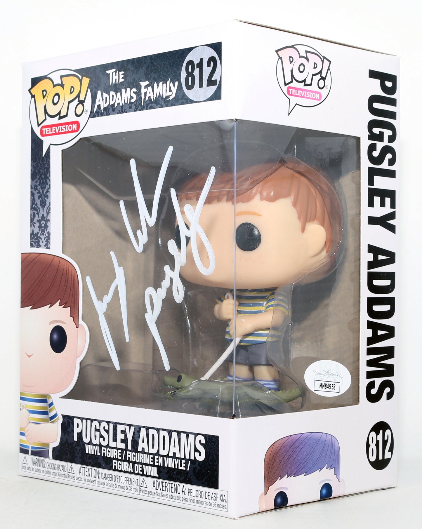 
                  
                    Jimmy Workman as Pugsley Addams in The Addams Family (JSA) Signed Funko POP! #812 with Character Name
                  
                