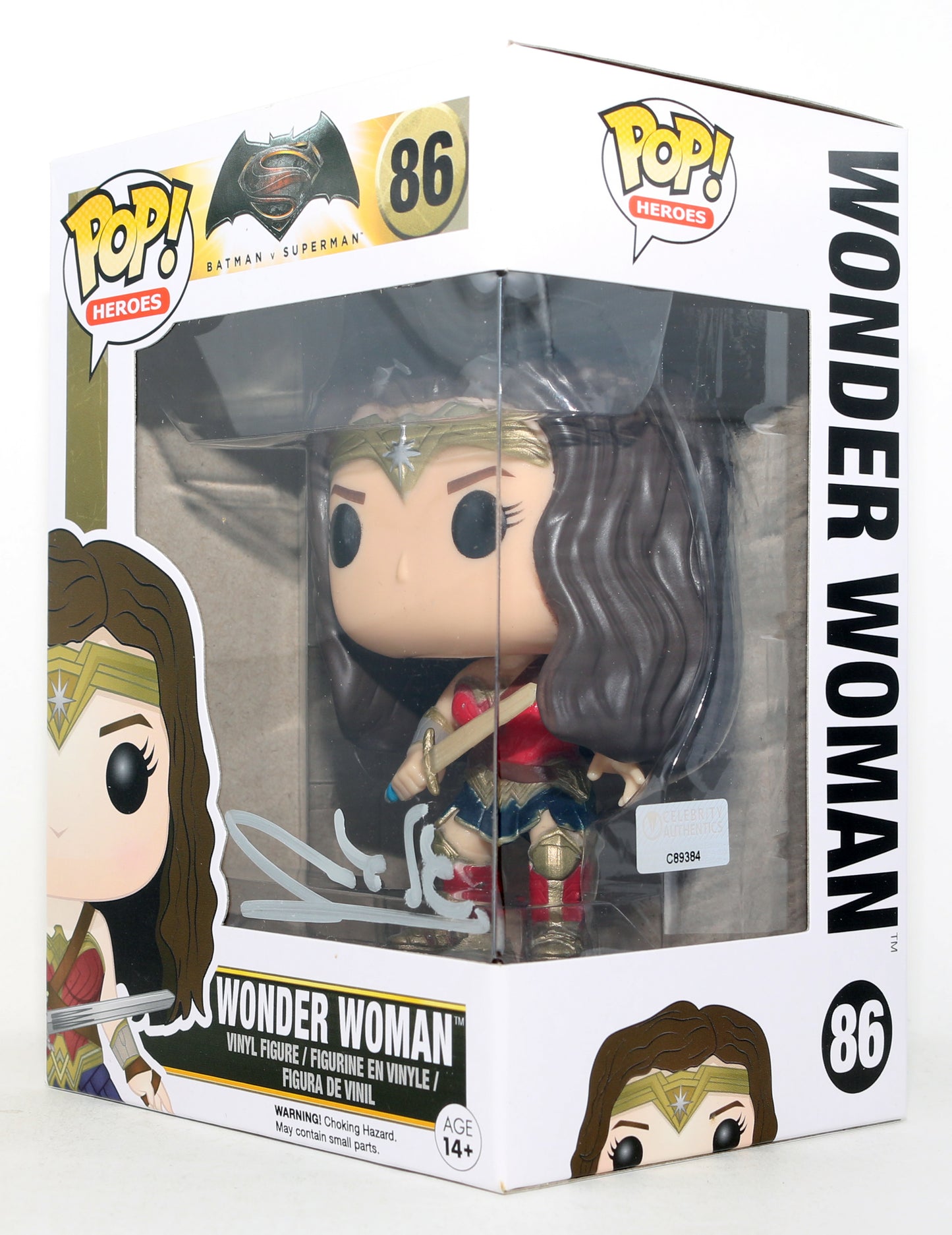 
                  
                    Gal Gadot as Wonder Woman in Batman v Superman: Dawn of Justice (Celebrity Authentics) Signed Funko POP! #86
                  
                