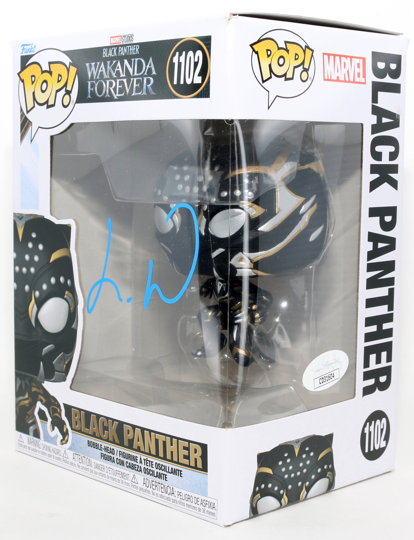 
                  
                    Letitia Wright as Shuri / Black Panther in Black Panther: Wakanda Forever (JSA) Signed Funko POP! #1102
                  
                