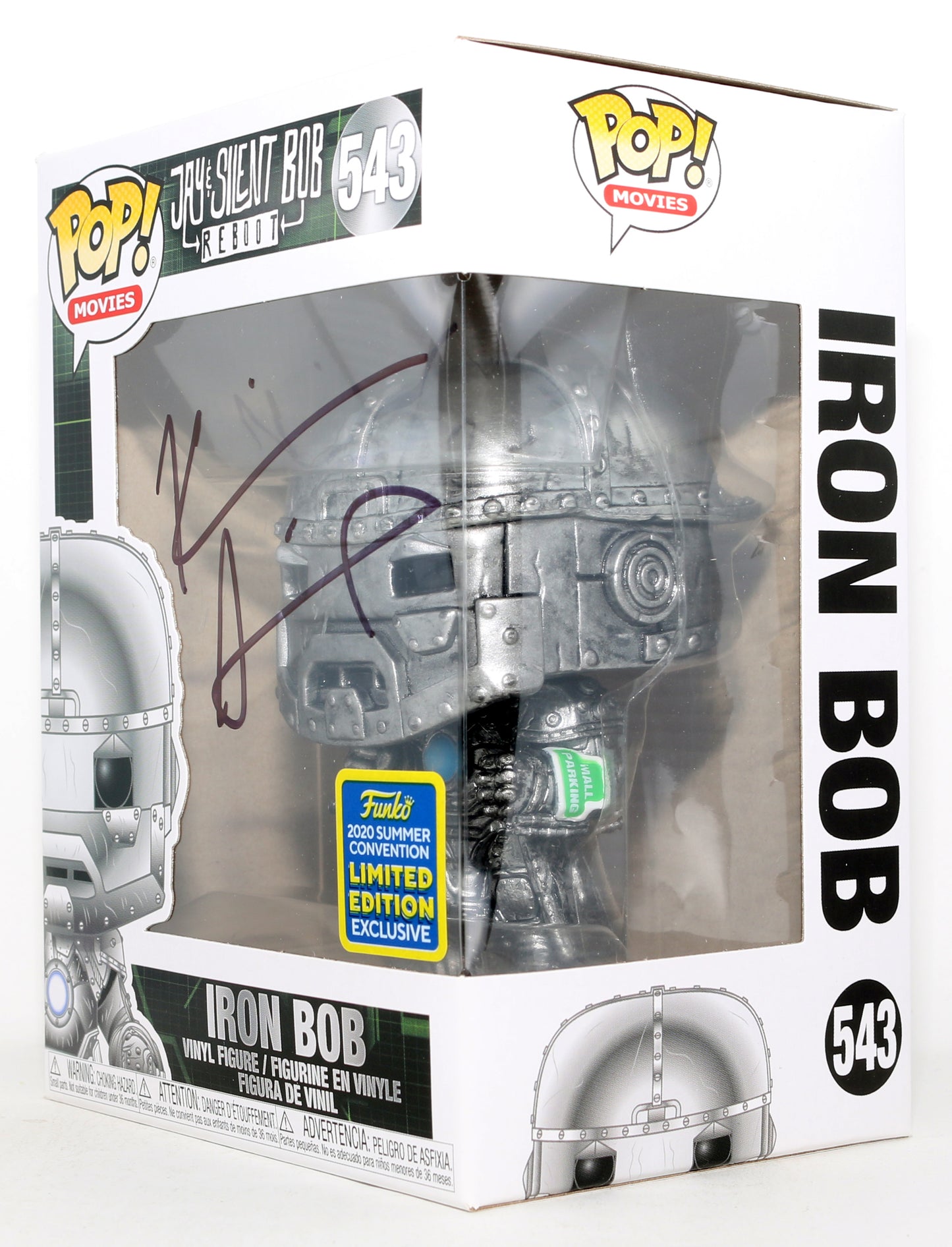 
                  
                    Kevin Smith as Iron Bob in Jay & Silent Bob Reboot 2020 Summer Convention Exclusive Signed Funko POP! #543
                  
                