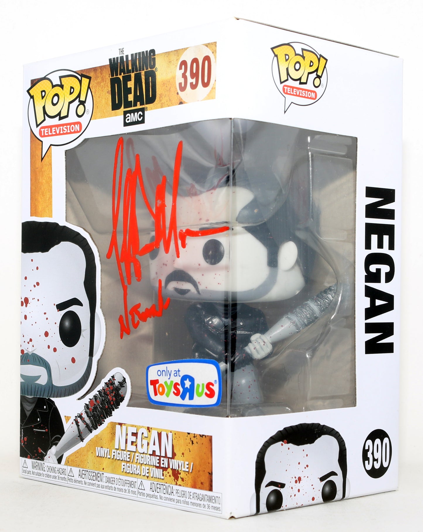 
                  
                    Jeffrey Dean Morgan as Negan in The Walking Dead Toys "R" Us Exclusive Signed Funko POP! #390 with Character Name
                  
                