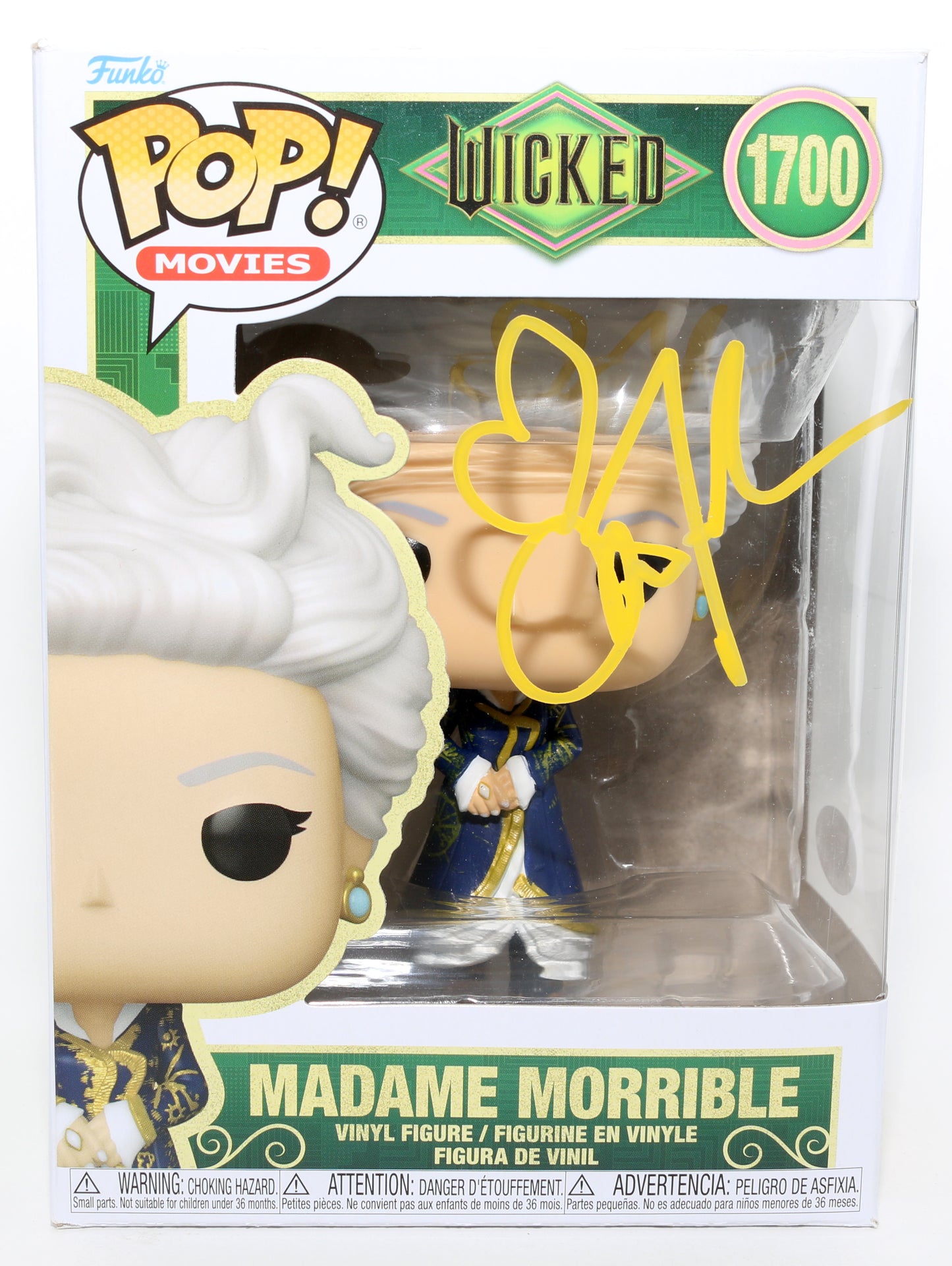 
                  
                    Michelle Yeoh as Madame Morrible in Wicked (JSA) Signed Funko POP! #1700
                  
                