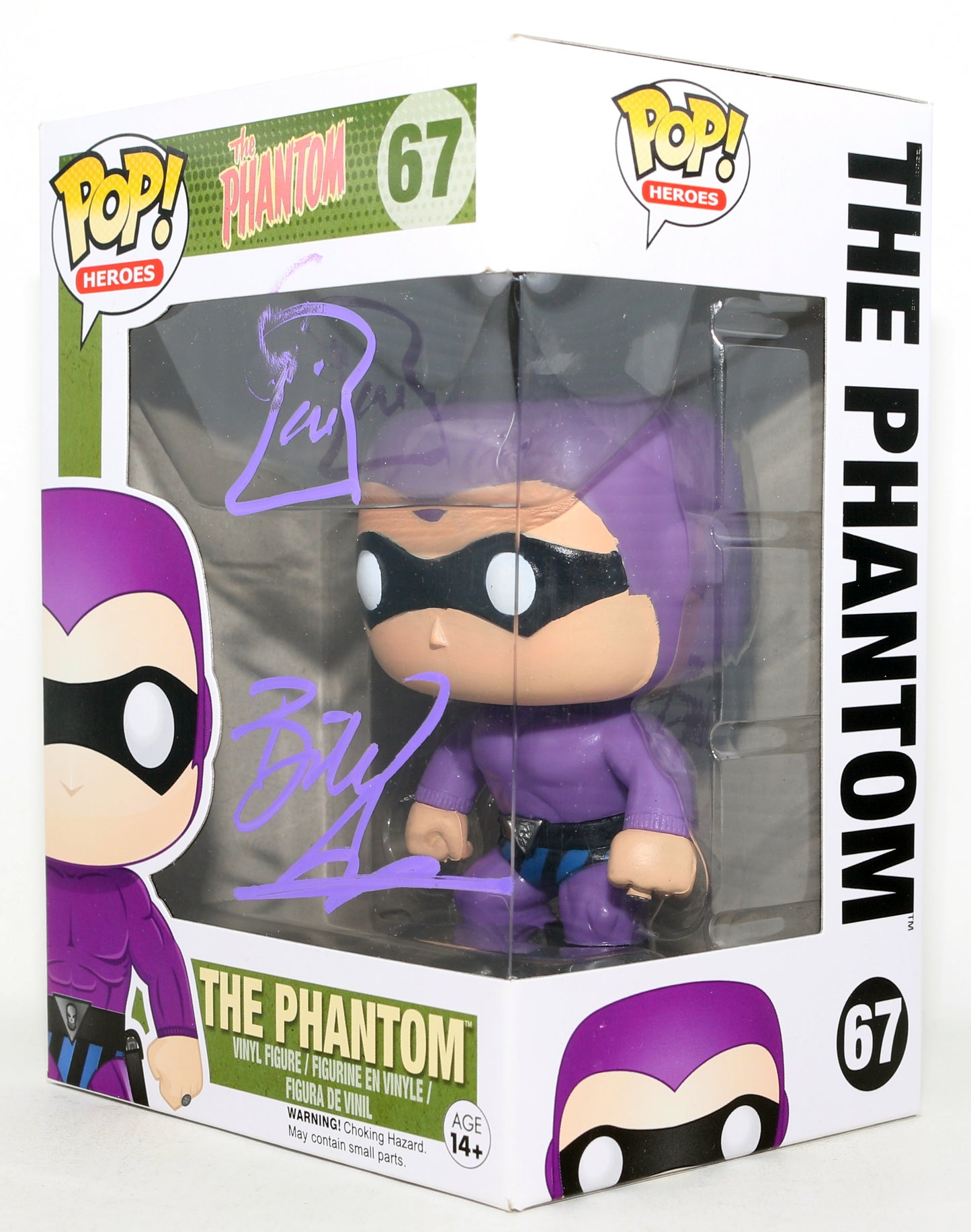 
                  
                    Billy Zane as The Phantom in The Phantom Signed Funko POP! #67 with Remark
                  
                