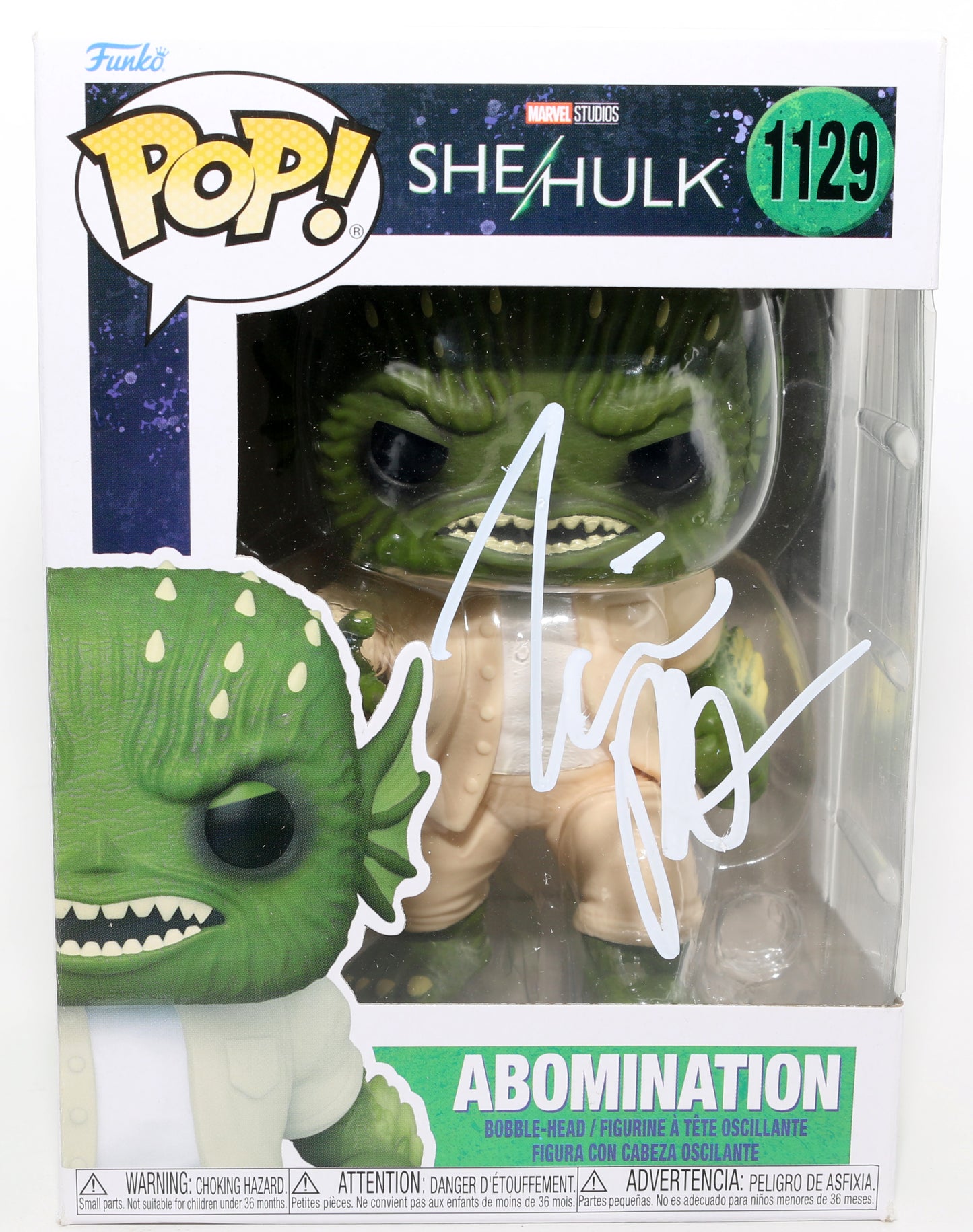 
                  
                    Tim Roth as Abomination in She-Hulk Signed Funko POP! #1129
                  
                