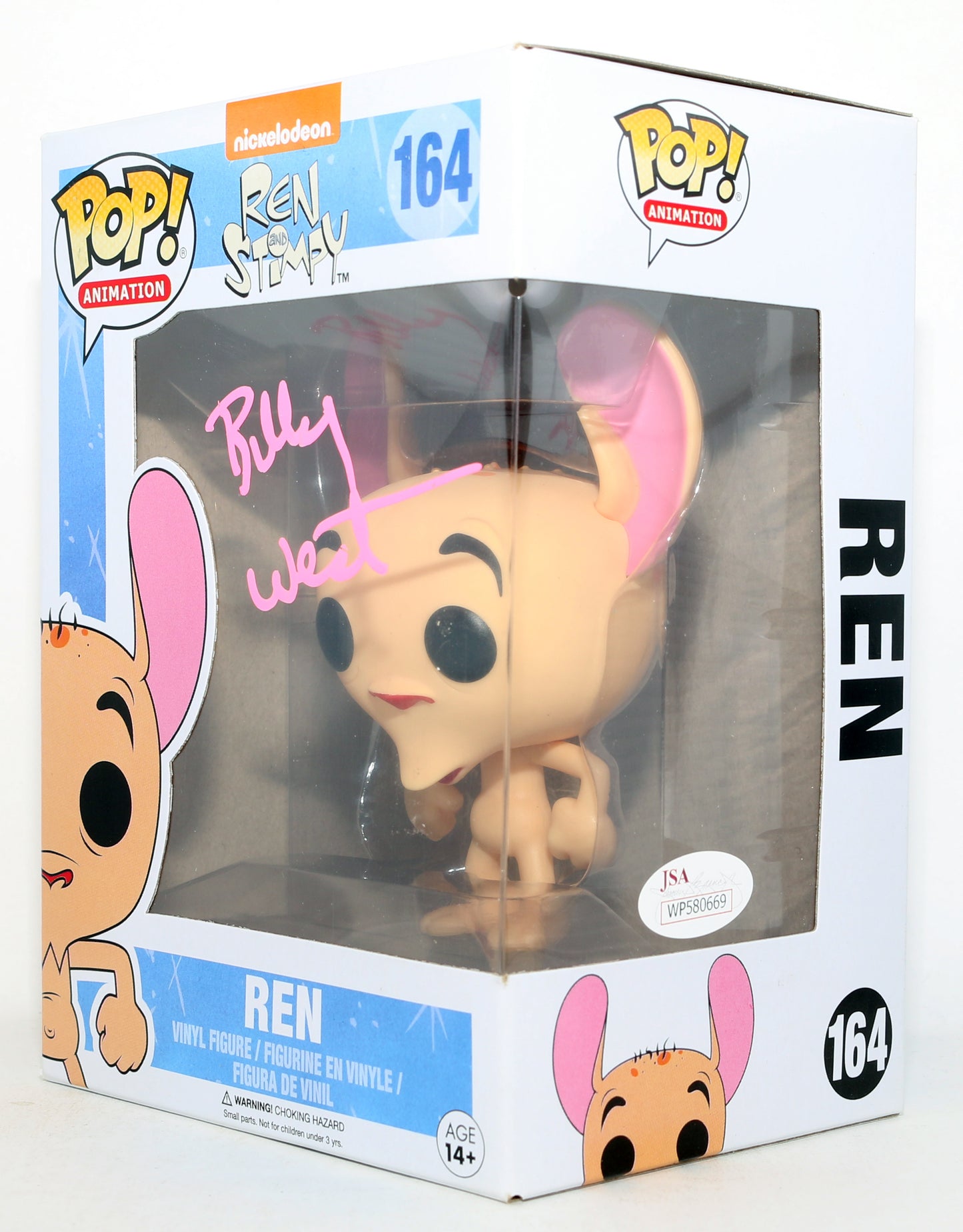 
                  
                    Billy West as Ren in The Ren & Stimpy Show (JSA) Signed Funko POP! #164
                  
                