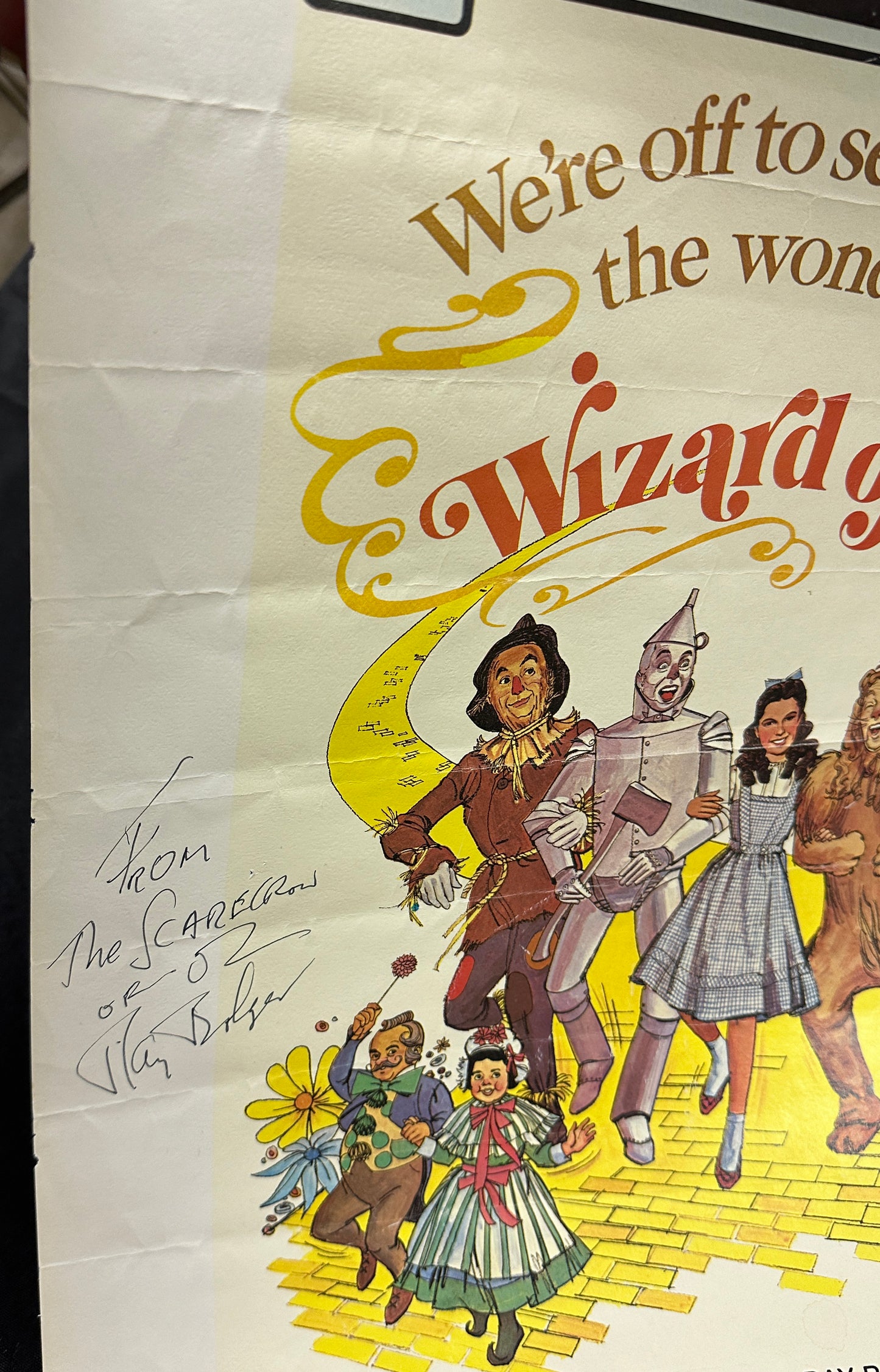 
                  
                    Ray Bolger as the Scarecrow in The Wizard of Oz 16x20 Poster with Character Name
                  
                