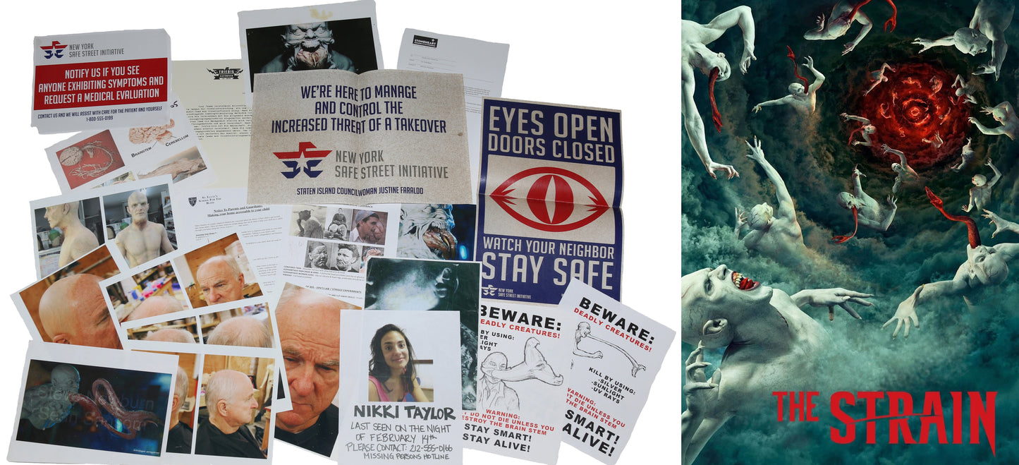 
                  
                    The Strain FX TV Series Paper Props, Promotional Material, & Production Papers LOT - 2014
                  
                