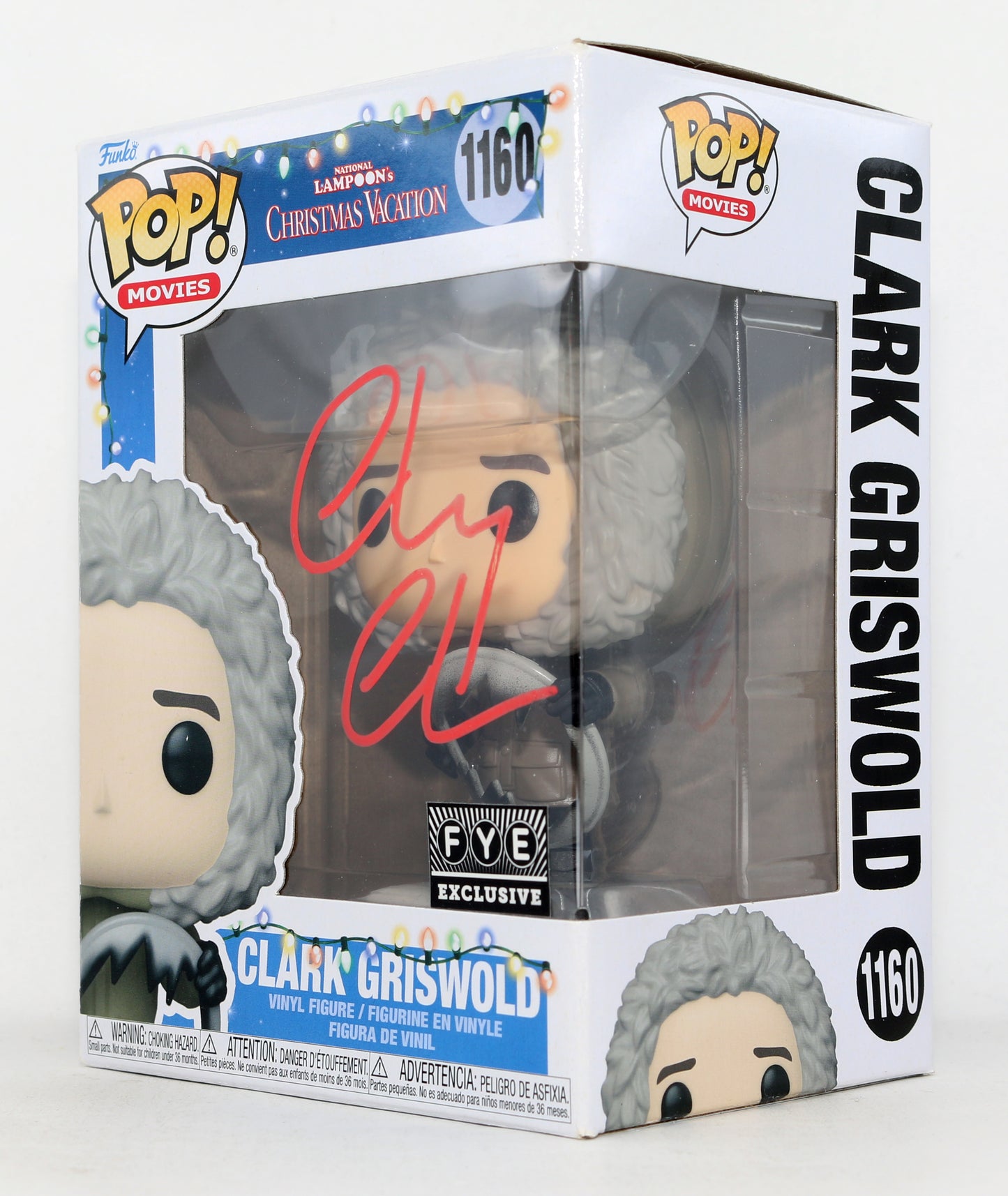 
                  
                    Chevy Chase as Clark Griswold in National Lampoon's Christmas Vacation FYE Exclusive Signed Funko POP! #1160
                  
                