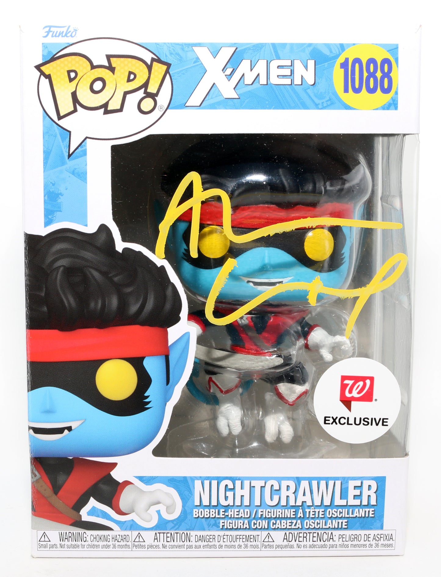 
                  
                    Alan Cumming as Nightcrawler in X2: X-Men United Walgreen's Exclusive Signed Funko POP! #1088
                  
                