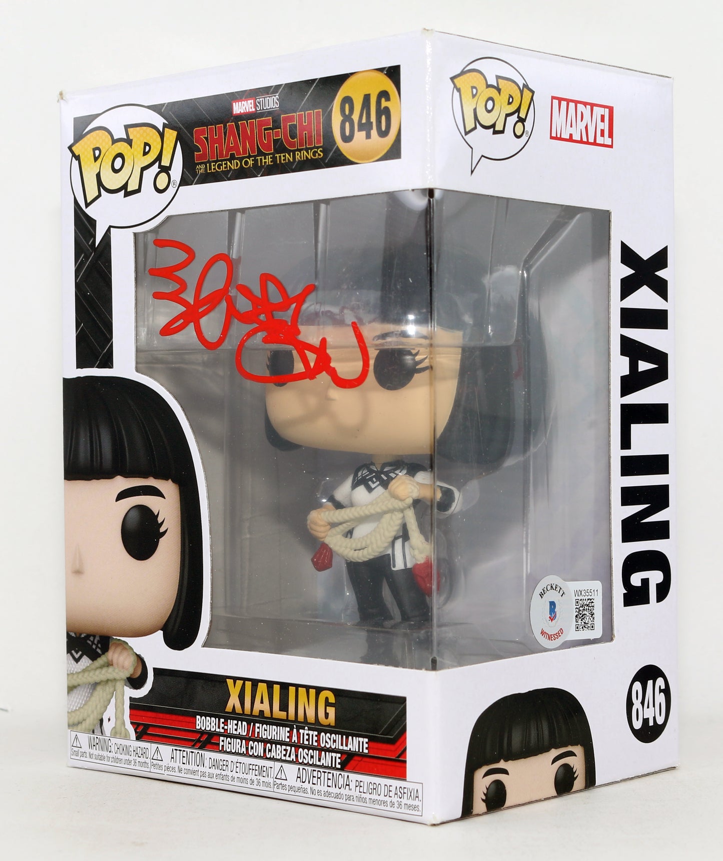 
                  
                    Meng'er Zhang as Xu Xialing in Shang-Chi (Beckett) Signed Funko POP! #846
                  
                
