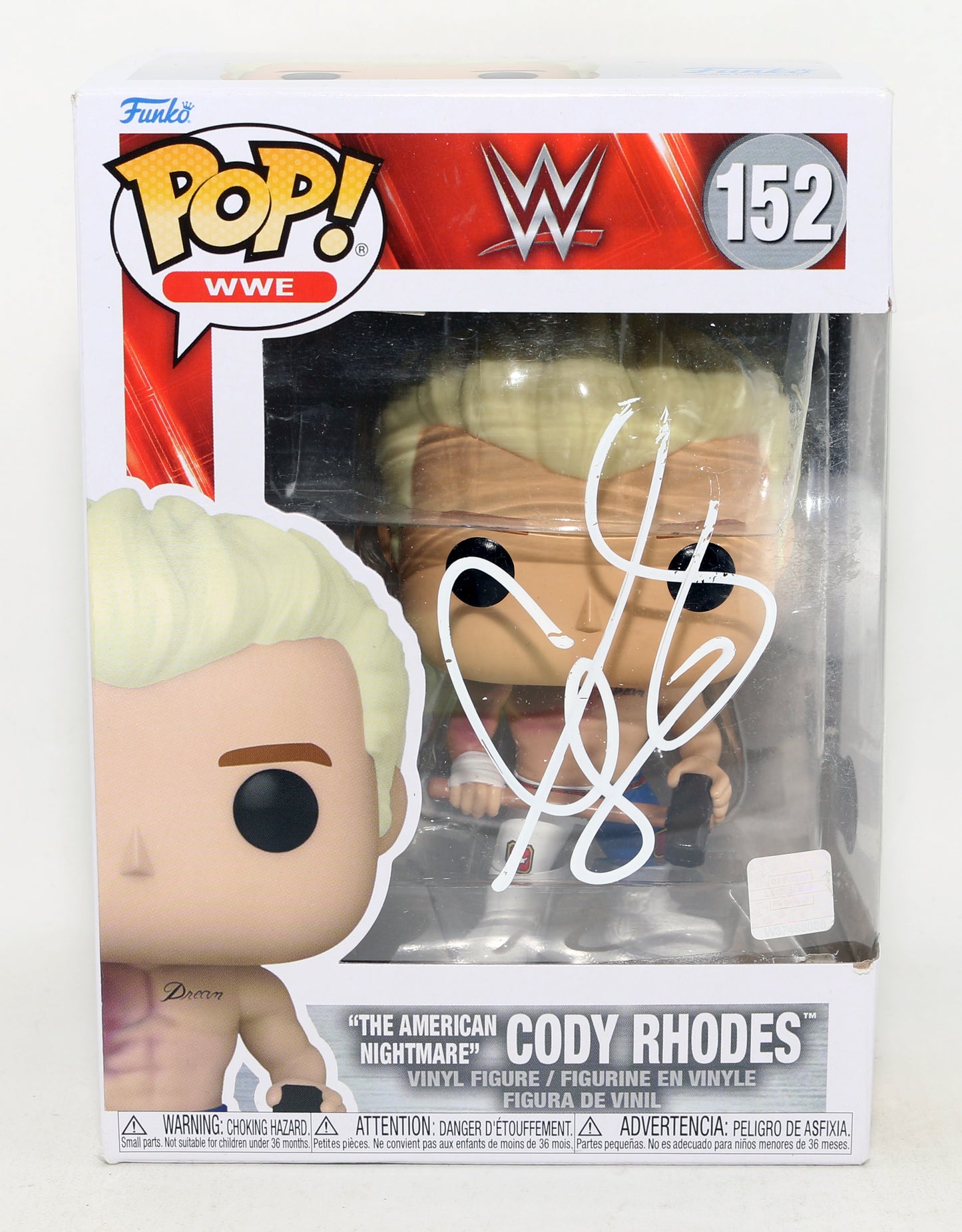 
                  
                    Cody Rhodes 'The American Nightmare' WWE Wrestler (Beckett) Signed Funko POP! #152
                  
                
