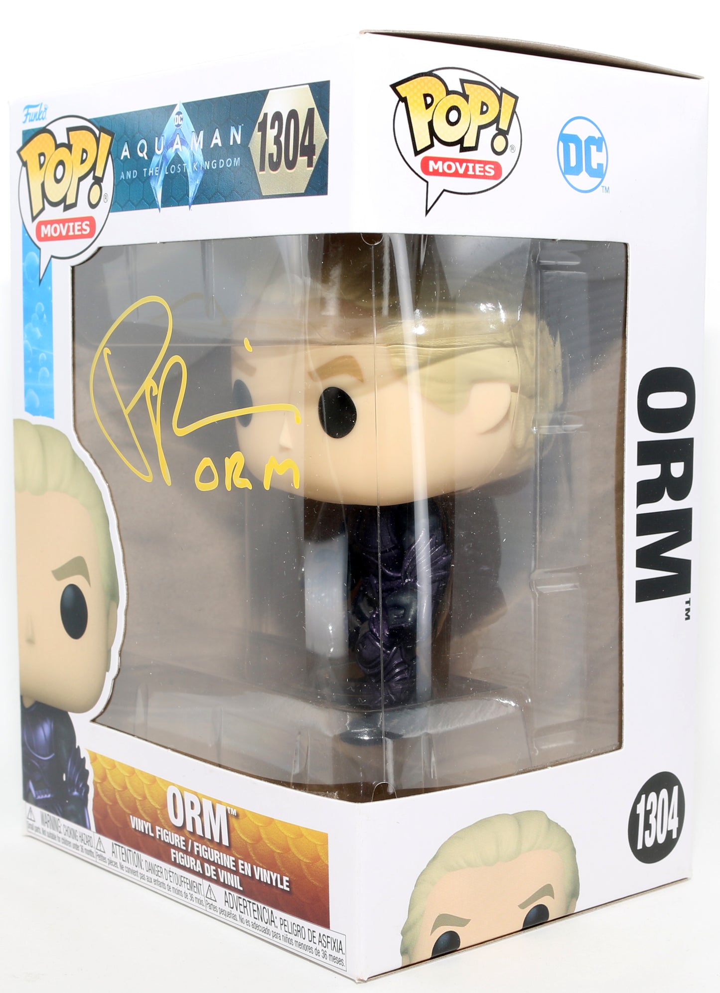 
                  
                    Patrick Wilson as Orm in Aquaman & the Lost Kingdom Signed Funko POP! #1304 with Character Name
                  
                