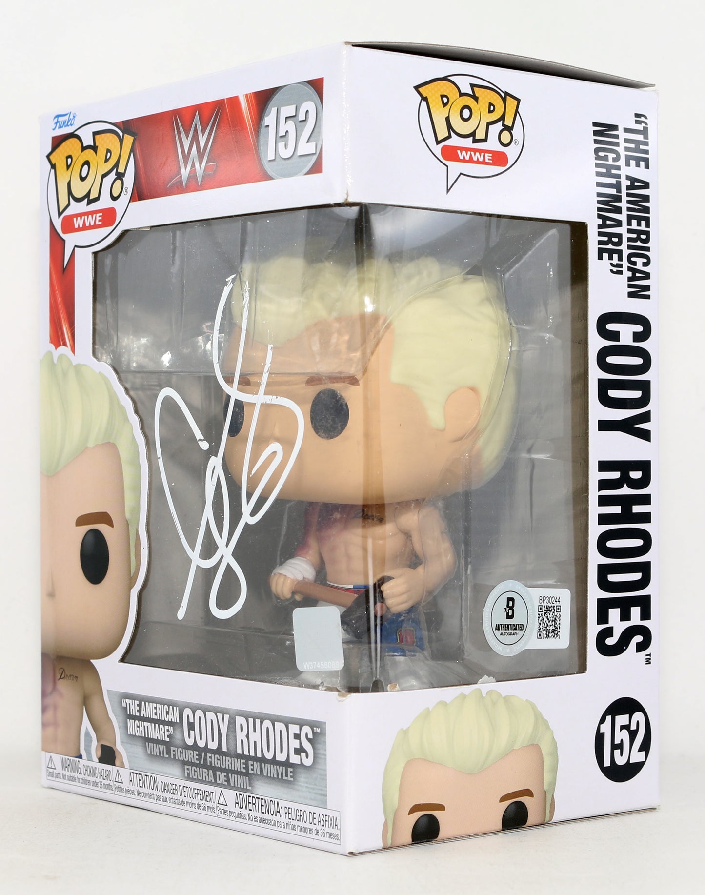 
                  
                    Cody Rhodes 'The American Nightmare' WWE Wrestler (Beckett) Signed Funko POP! #152
                  
                