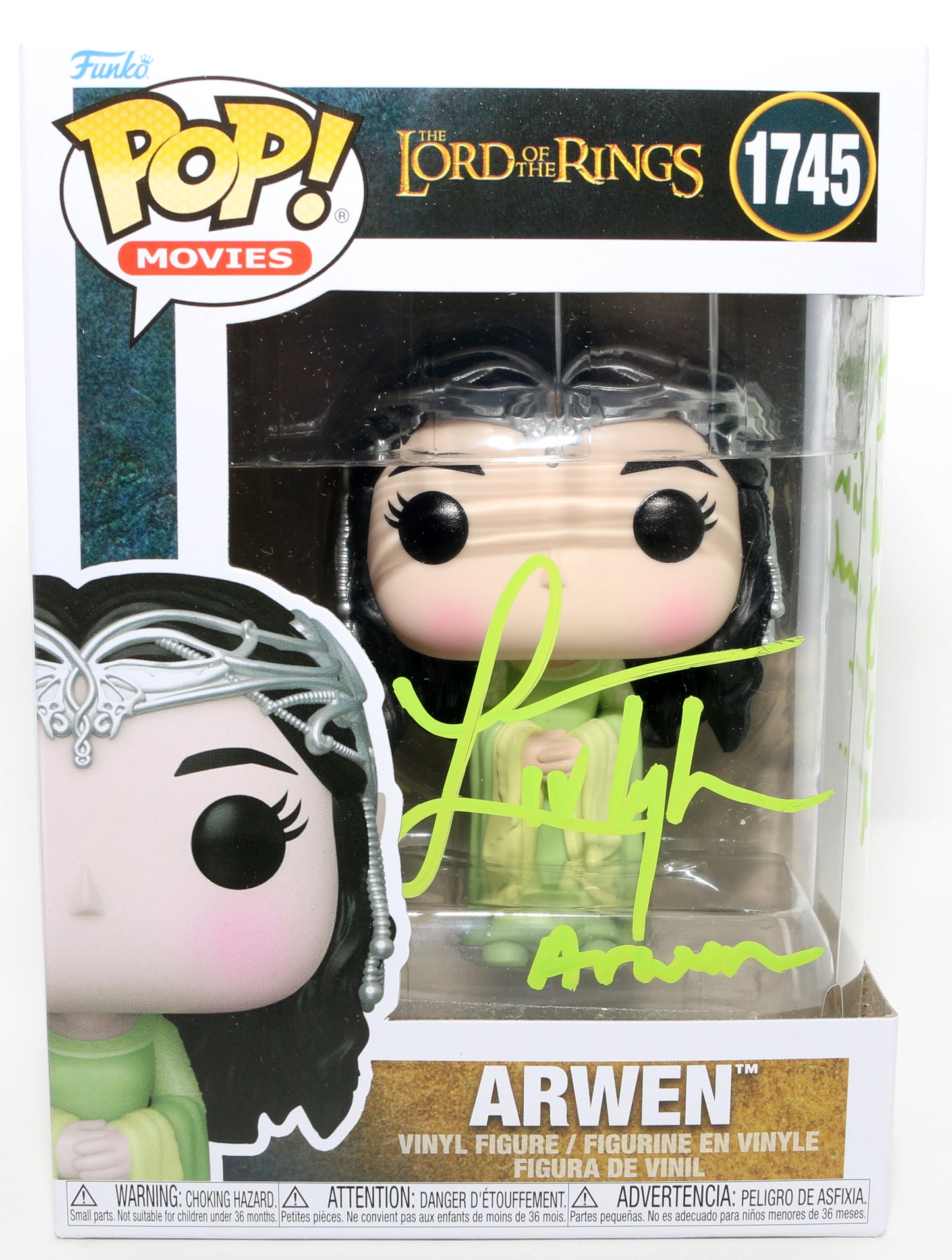 
                  
                    Liv Tyler as Arwen in The Lord of the Rings: Return of the King Signed Funko POP! #1745 with Character Name & Quote
                  
                