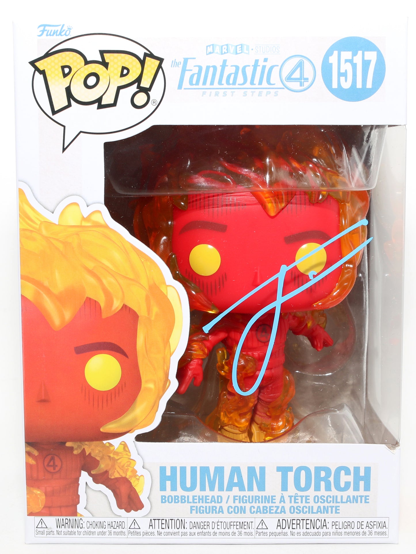 
                  
                    Joseph Quinn as Johnny Storm / Human Torch in The Fantastic Four: First Steps Signed Funko POP! #1517
                  
                