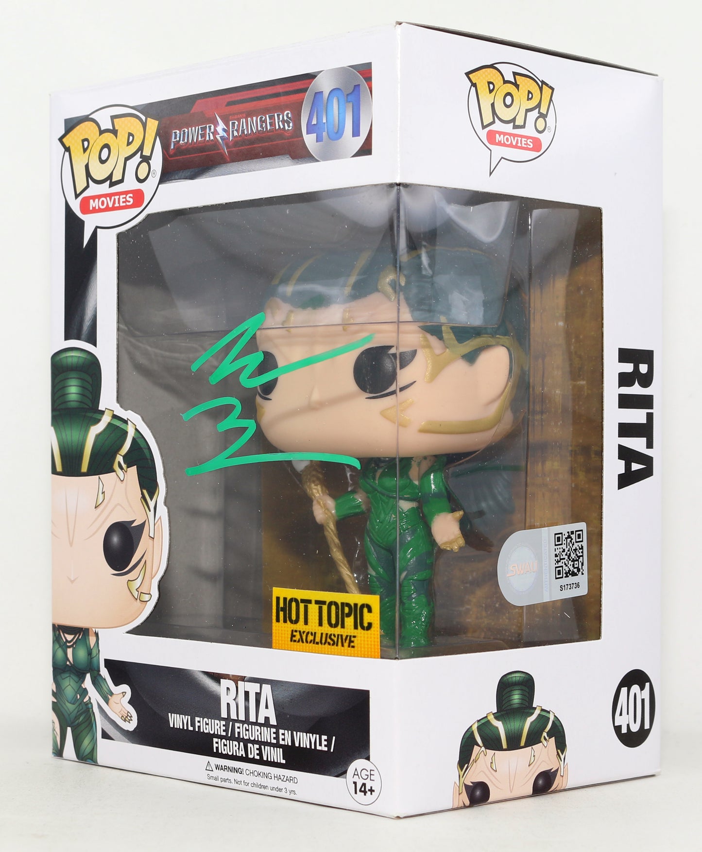 
                  
                    Elizabeth Banks as Rita in Power Rangers Hot Topic Exclusive (SWAU) Signed Funko POP! #401
                  
                