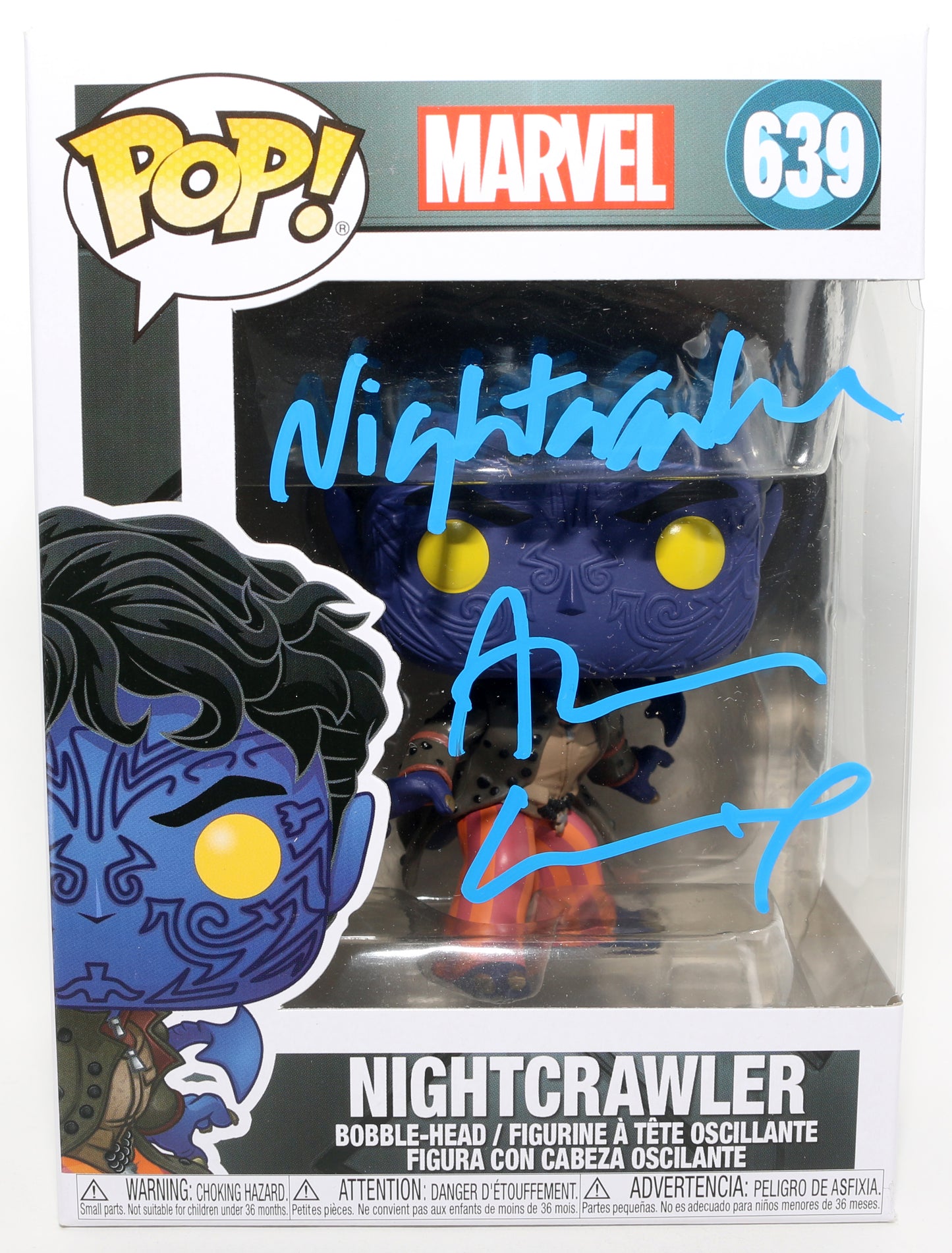 
                  
                    Alan Cumming as Night Crawler in X2: X-Men United Signed Funko POP! #639 with Character Name
                  
                