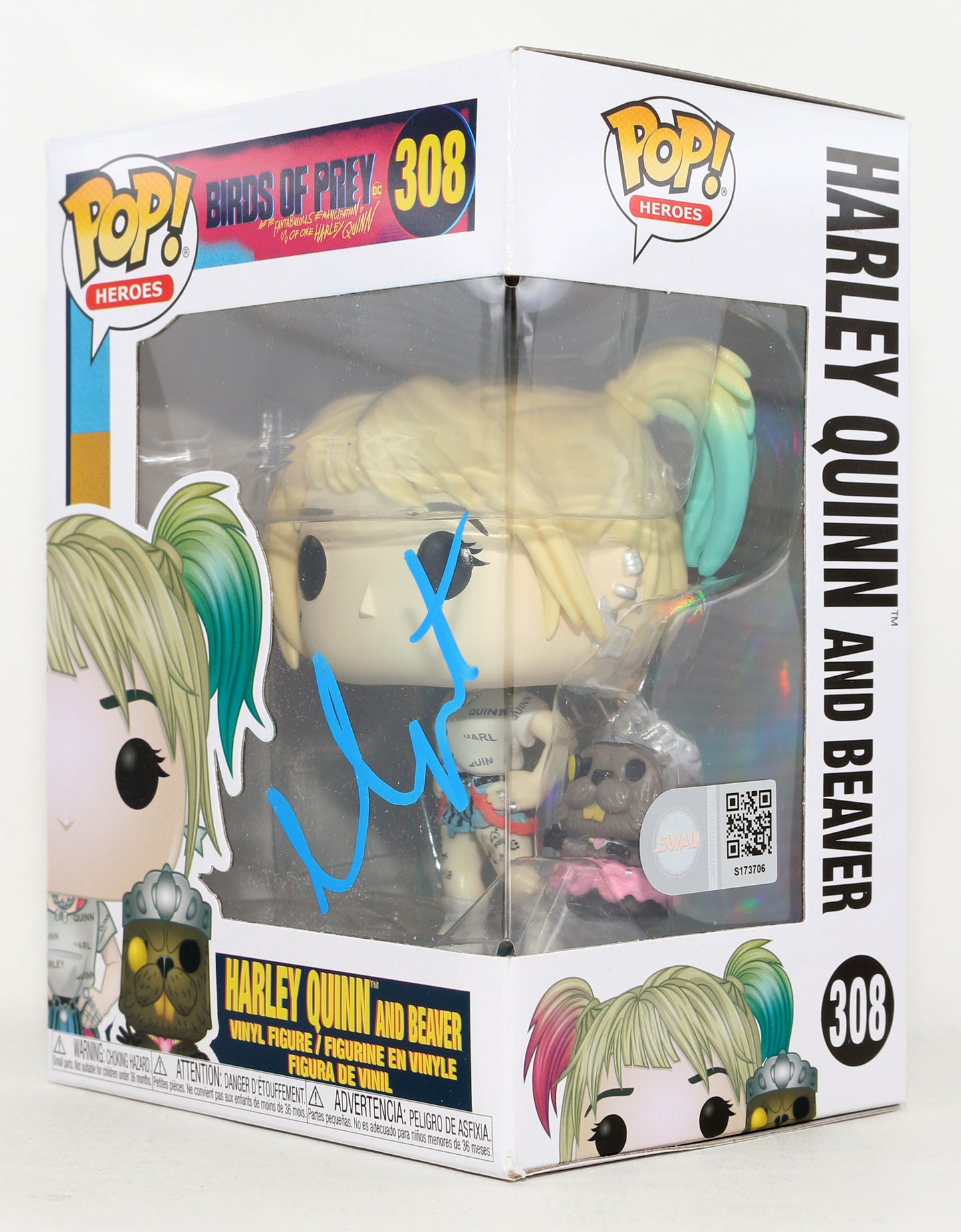 
                  
                    Margot Robbie as Harley Quinn in Birds of Prey (SWAU) Signed Funko POP! #308
                  
                
