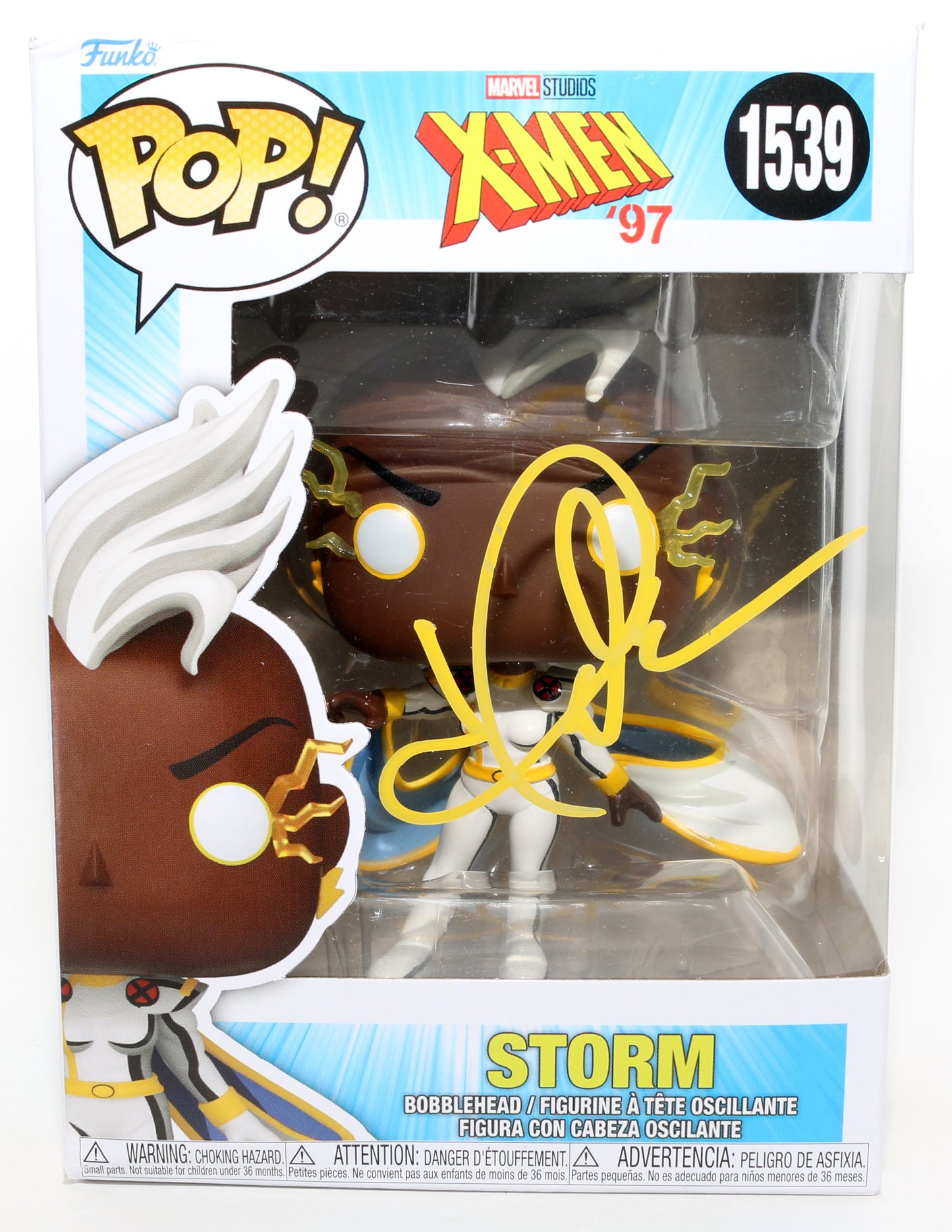 
                  
                    Halle Berry as Storm in X-Men (JSA) Signed Funko POP! #1539
                  
                