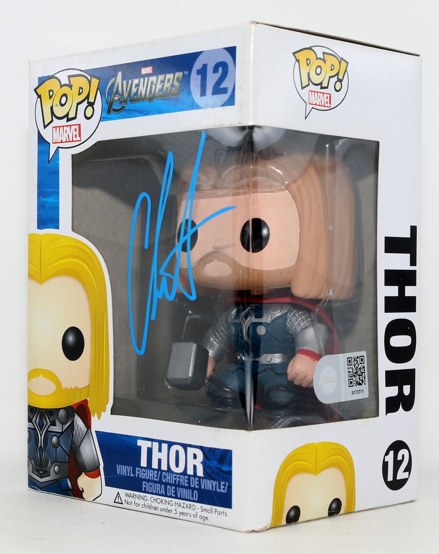 
                  
                    Chris Hemsworth as Thor in Avengers (SWAU) Signed Funko POP! #12
                  
                