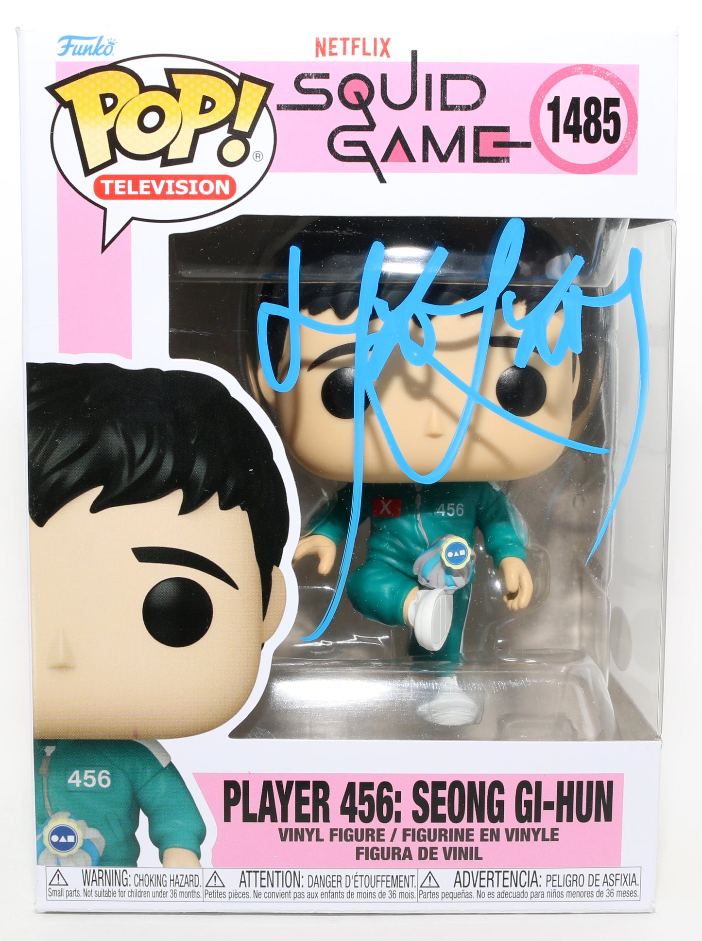 
                  
                    Lee Jung-jae as Seong Gi-Hun / Player 456 in Squid Game (JSA) Signed Funko POP! #1485
                  
                