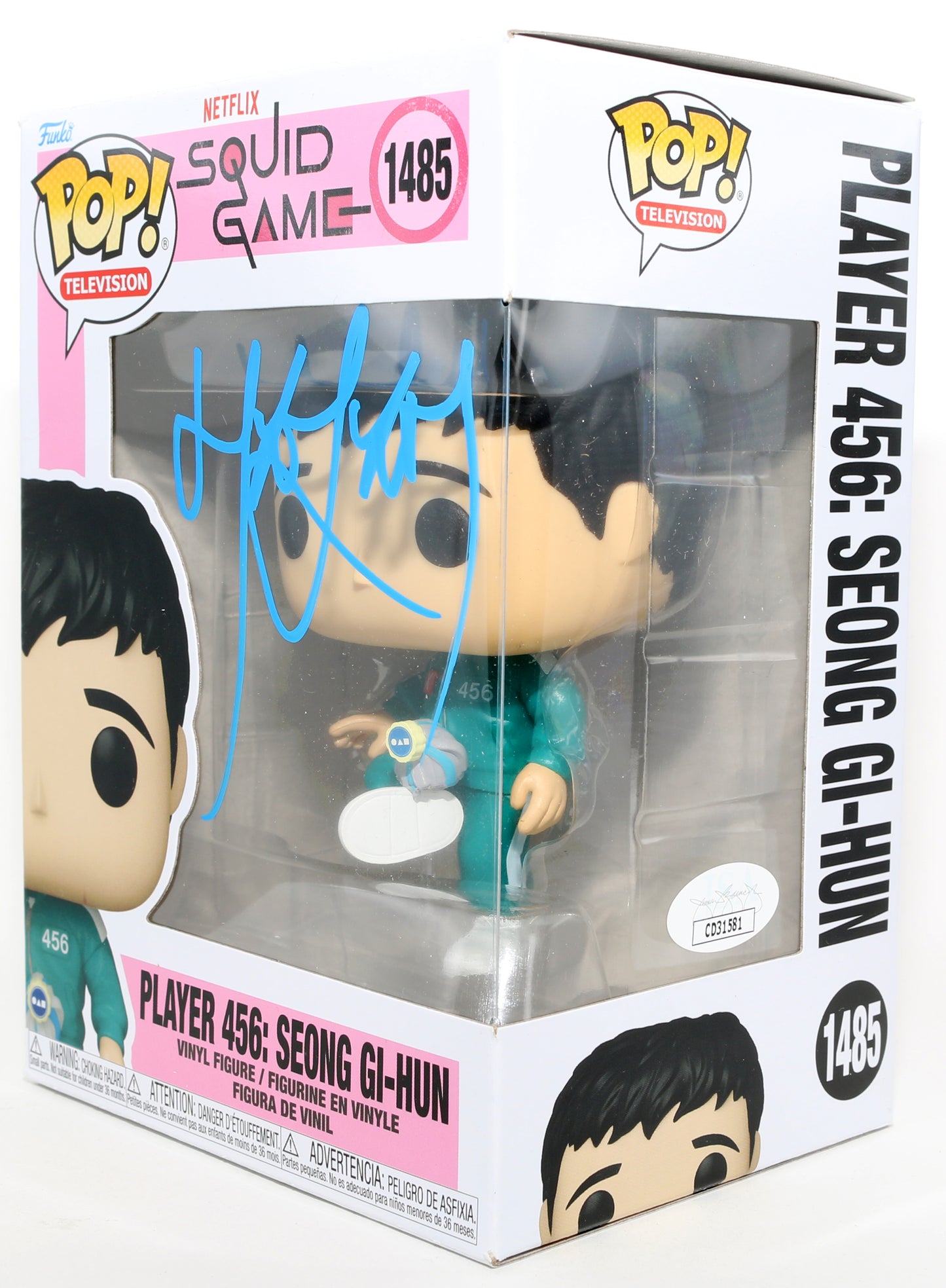 
                  
                    Lee Jung-jae as Seong Gi-Hun / Player 456 in Squid Game (JSA) Signed Funko POP! #1485
                  
                