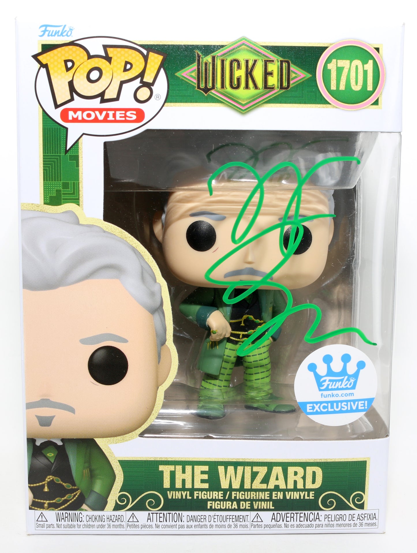 
                  
                    Jeff Goldblum as The Wizard in Wicked Funko Store Exclusive Signed Funko POP! #1701
                  
                