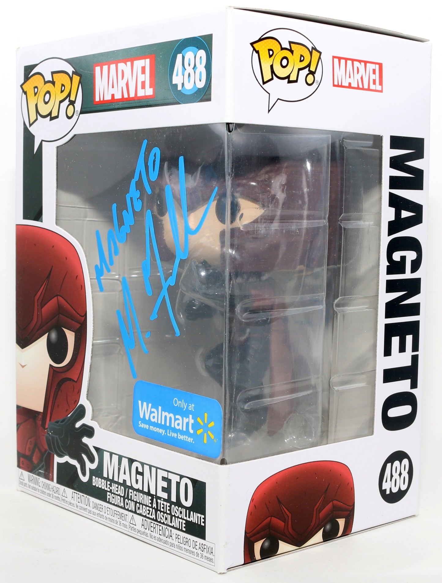 
                  
                    Michael Fassbender as Young Magneto in X-Men: Days of Future Past Walmart Exclusive Signed Funko POP! #488 with Character Name
                  
                