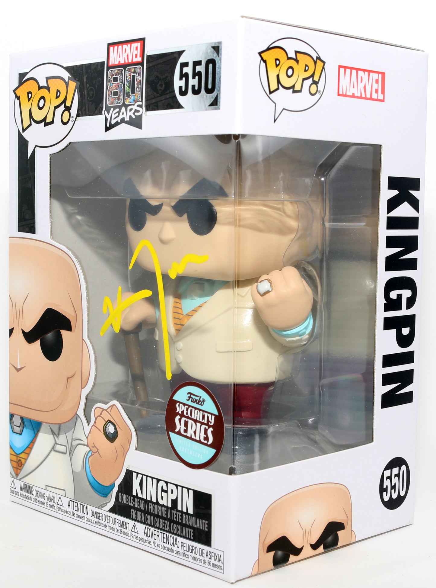 
                  
                    Vincent D'Onofrio as Kingpin in Daredevil Specialty Series Limited Edition Exclusive Signed Funko POP! #550
                  
                